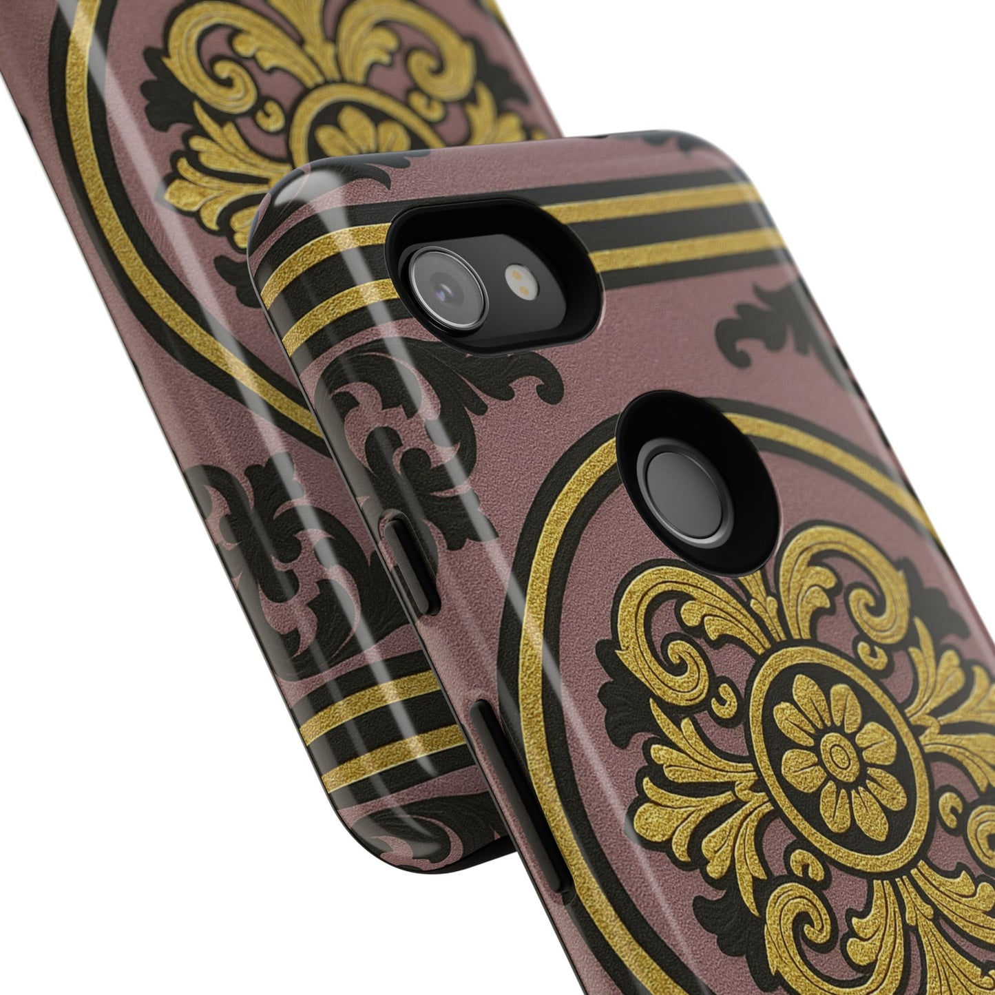 Gilded Mauve With Gold-Black Baroque Tough Cases