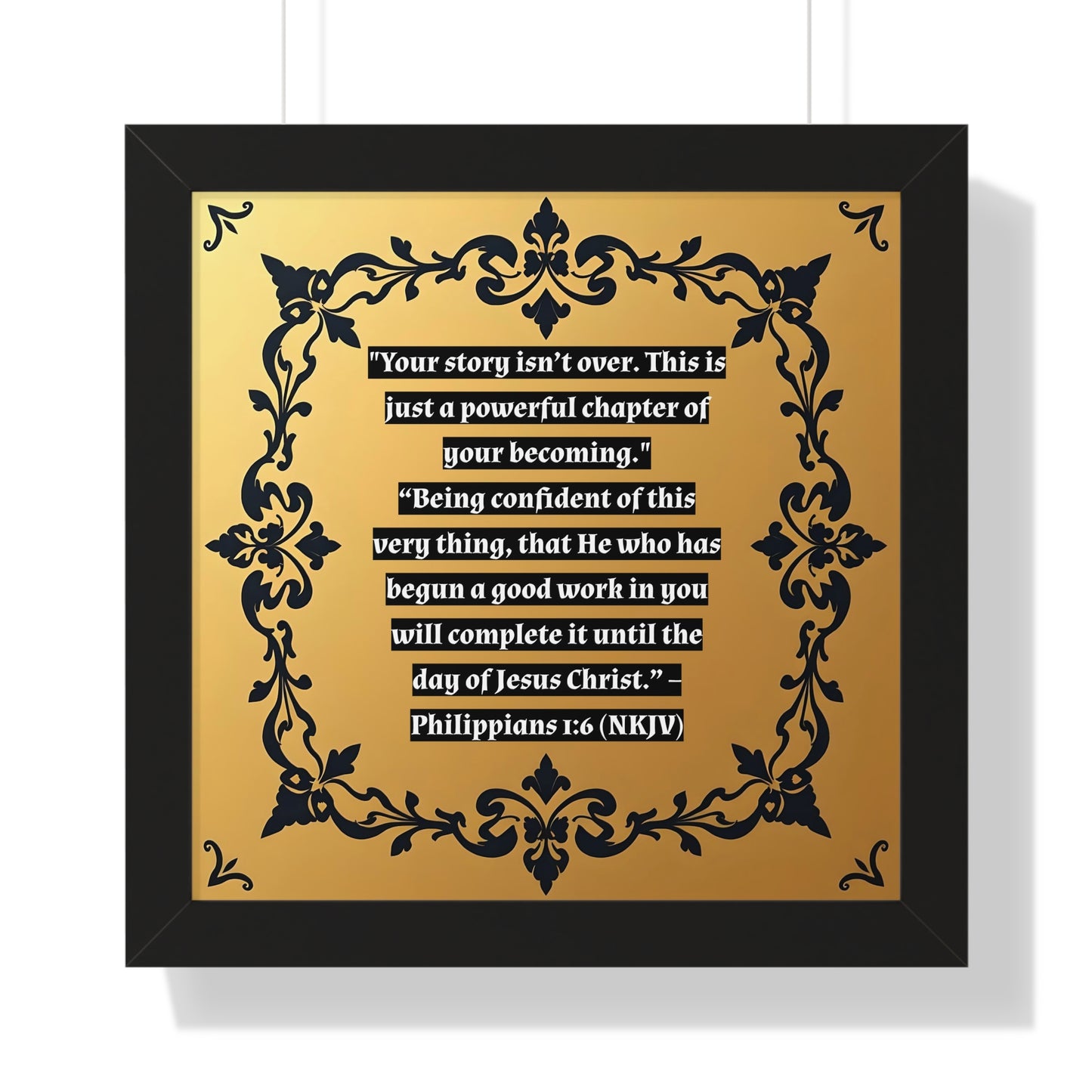 Vertical Poster - 'Your story isn't over' Wall Art