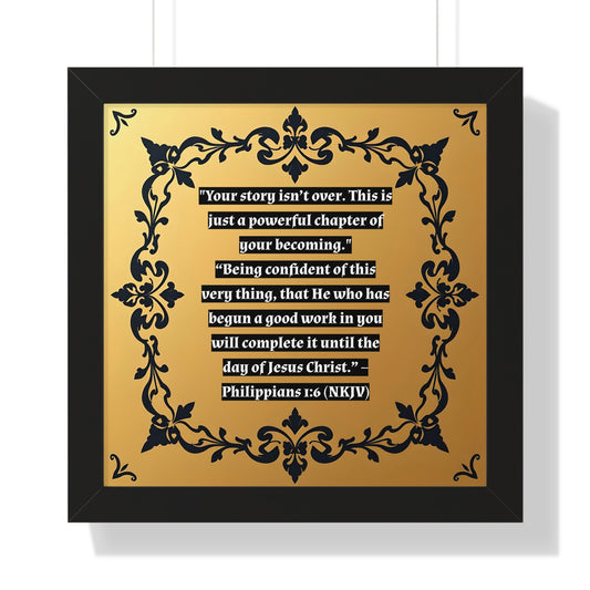Vertical Poster - 'Your story isn't over' Wall Art
