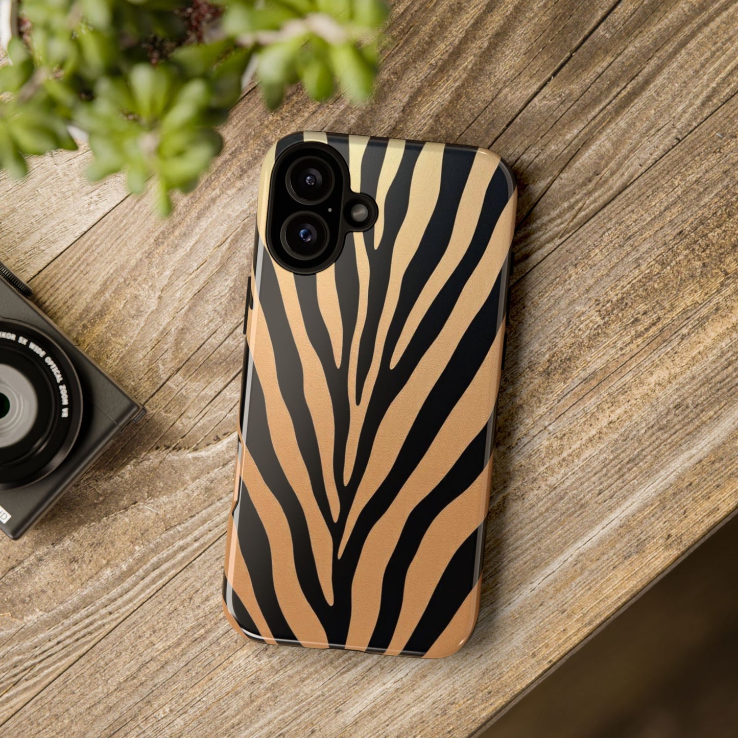 Zebra Print Tough Phone Case