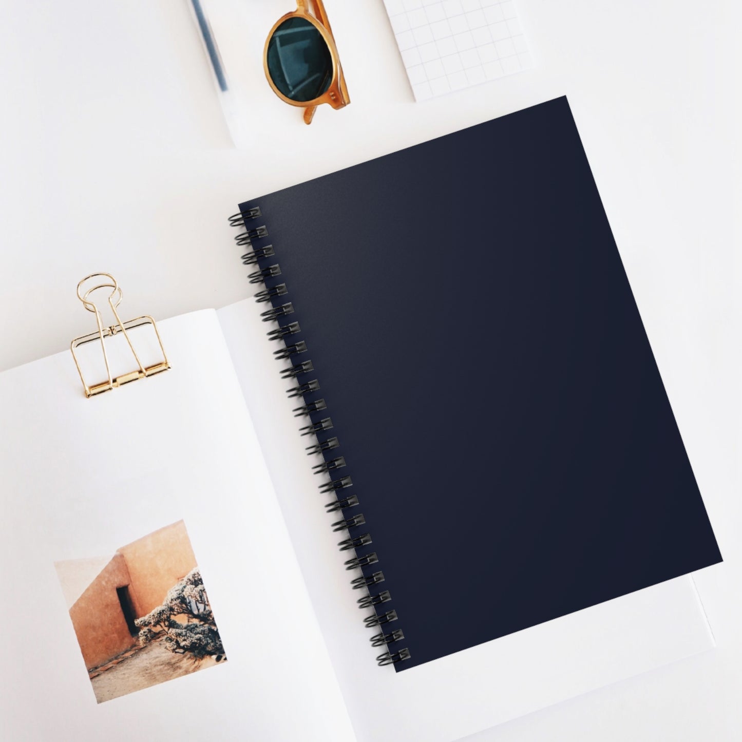 Spiral Lunar Midnight Notebook - Inspiring Ruled Line Journal, School Supplies, Office Notepad, Gift for Students, Creative Writing Tool