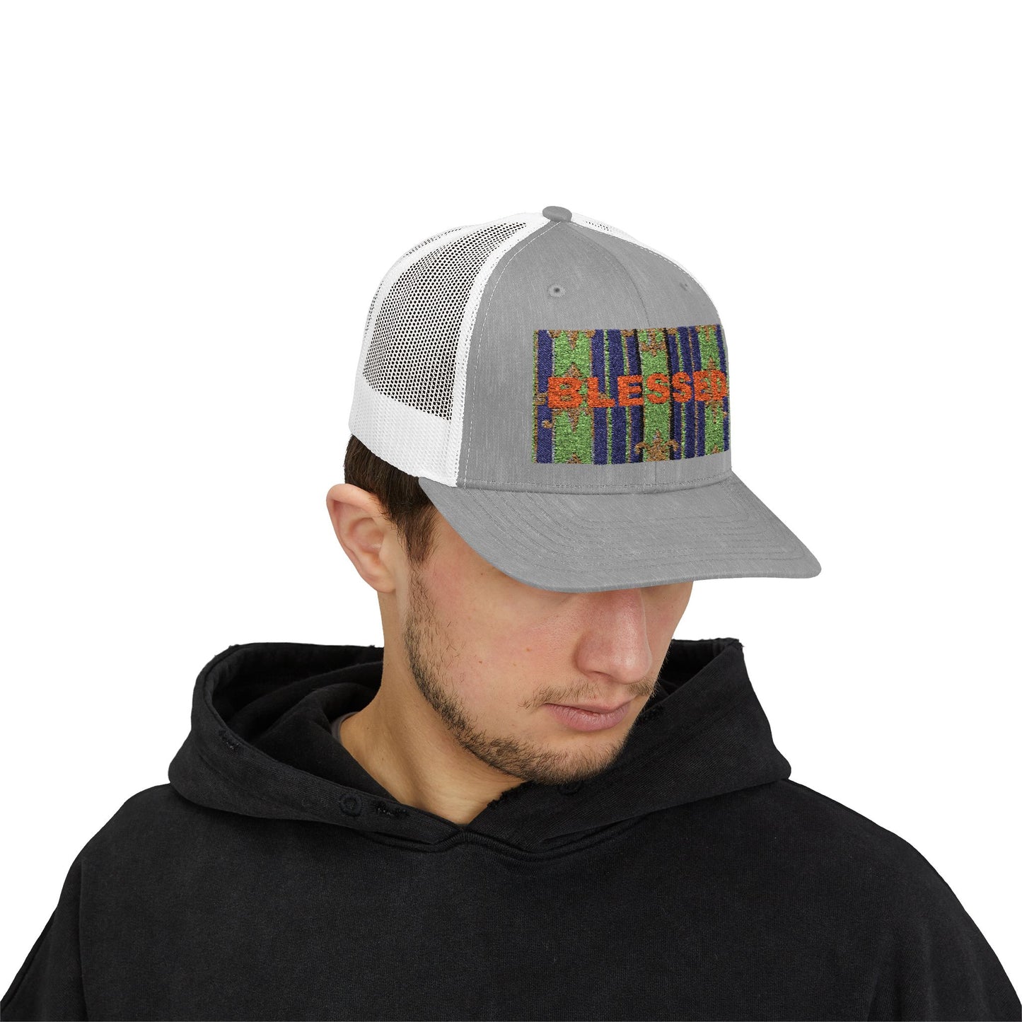 Blessed Snapback Trucker Cap, Casual Hat, Faith Gift, Outdoor Cap, Stylish Accessory, Everyday Wear