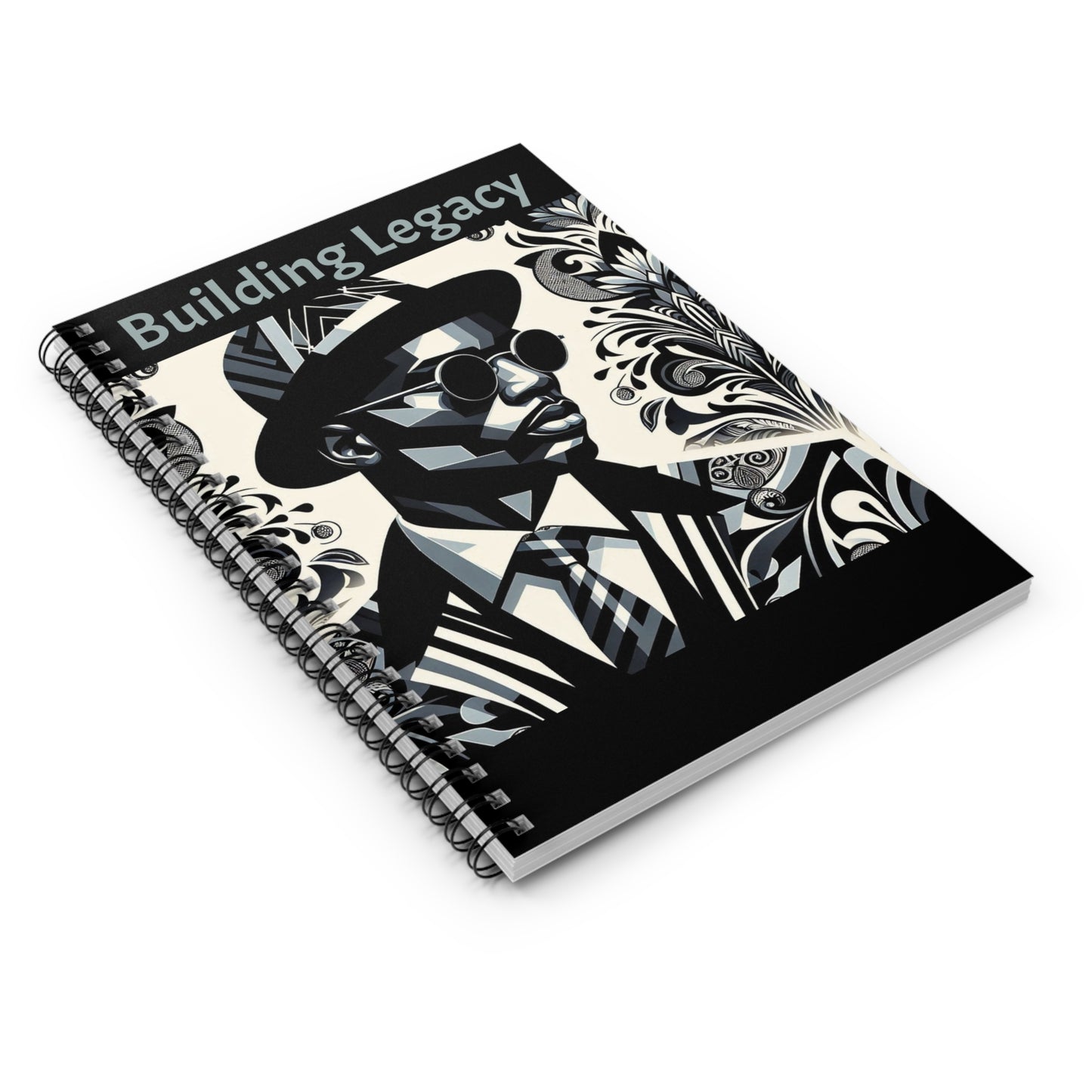 Stylish Spiral Notebook - Building Legacy, Motivational Journal, Gift for Entrepreneurs, Creative Writing, School Supplies, Desk Accessories