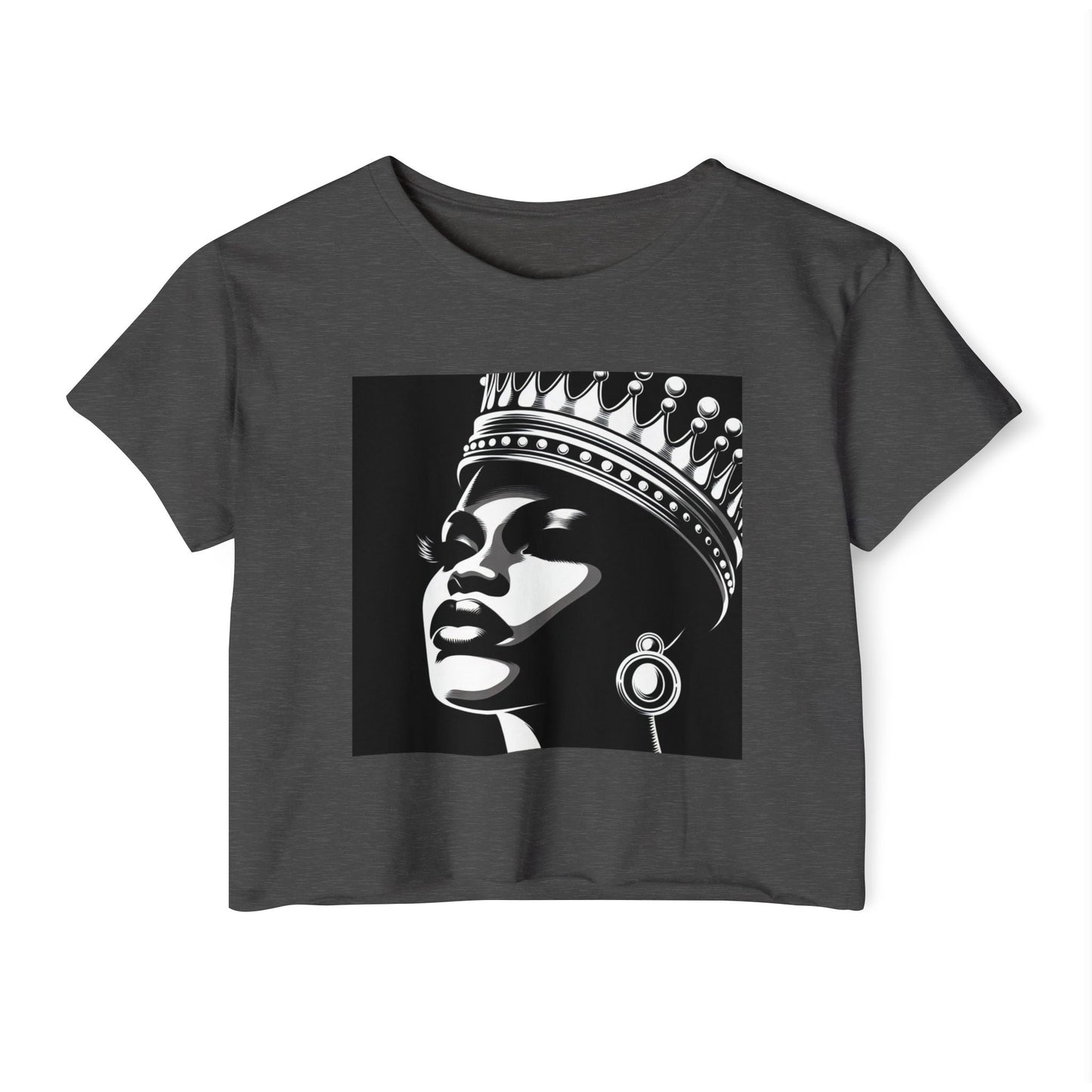 Empowered Queen Festival Crop Top | Boho Chic Shirt, Summer Concert Outfit, Music Festival Attire, Women’s Streetwear, Awesome Gift