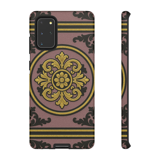 Gilded Mauve With Gold-Black Baroque Tough Cases