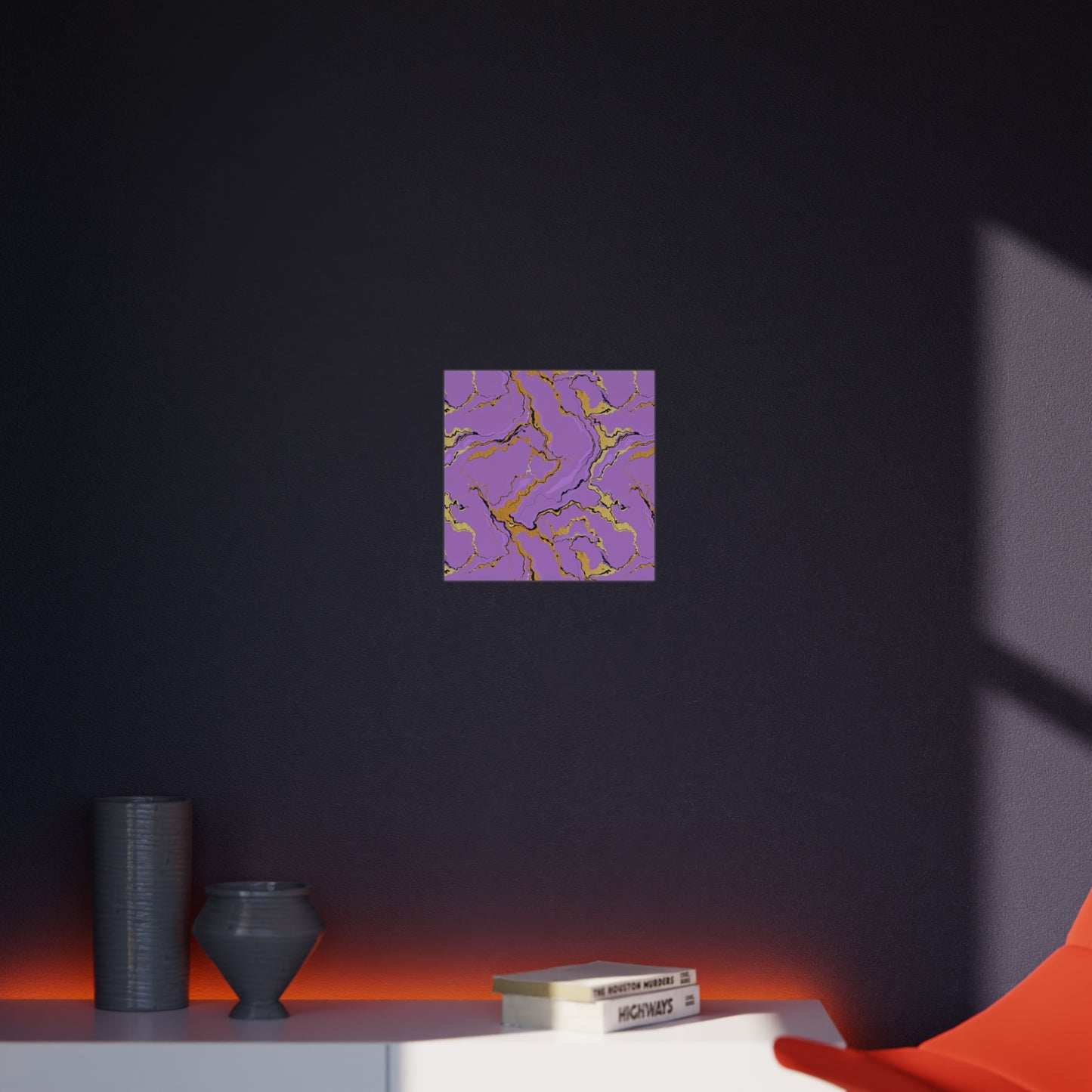 Lavender Marble Foam Board Decor, Stylish Wall Art, Home Office Decor, Unique Gift, Art Display Board