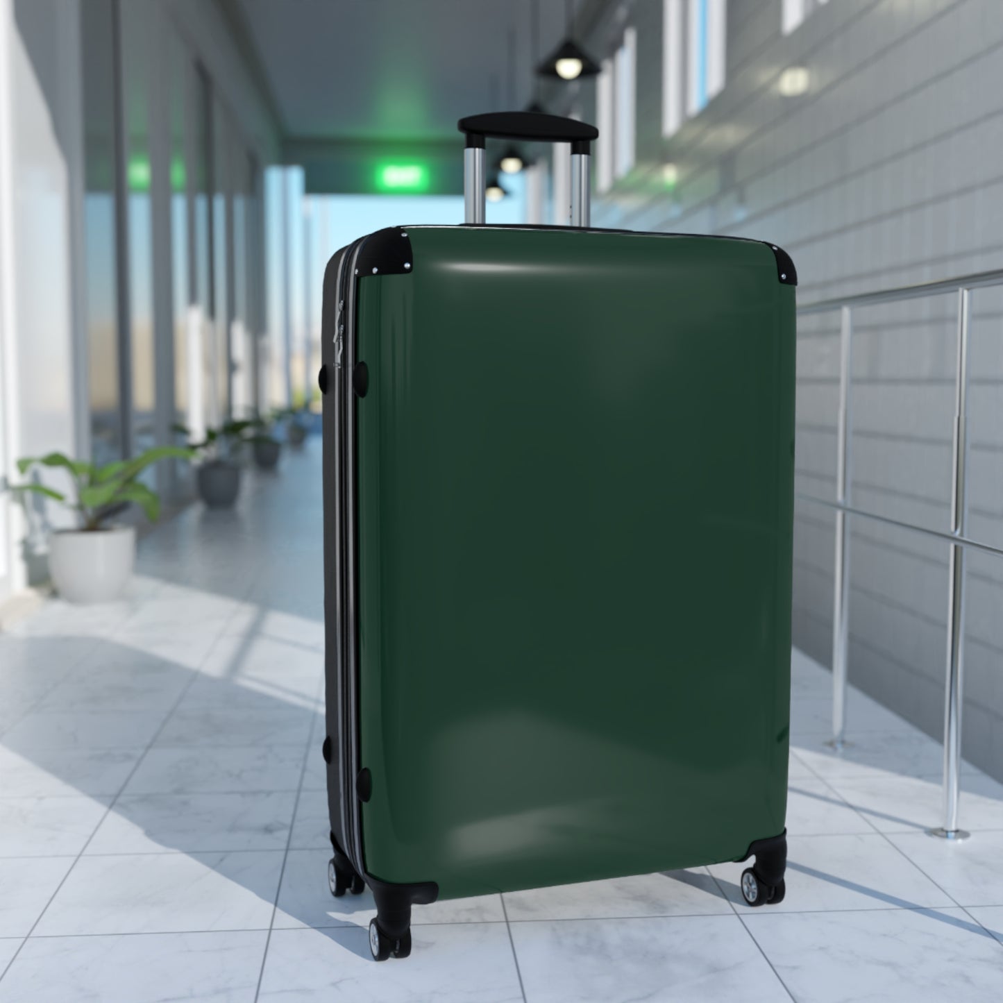 Stylish Midnight Green Travel Suitcase for Easy Adventures, Durable Luggage for Travel Lovers, Perfect for Vacations, Getaways, & Business Trips