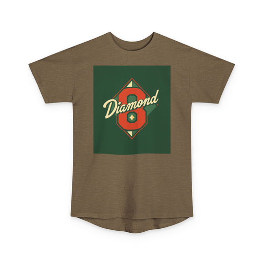 Urban Vibe Long Body Tee, Trendy Graphic T-Shirt, Unisex Streetwear Top, Casual Everyday Wear, Perfect for Gifts - Diamond 8