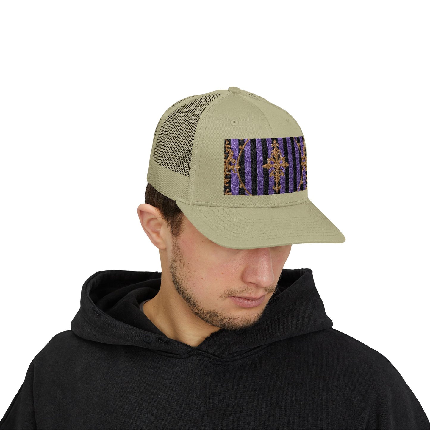 Stylish Baroque Vintage-Inspired Snapback Trucker Cap, Hipster Cap, Festival Headwear, Unique Gift for Fashion Lovers