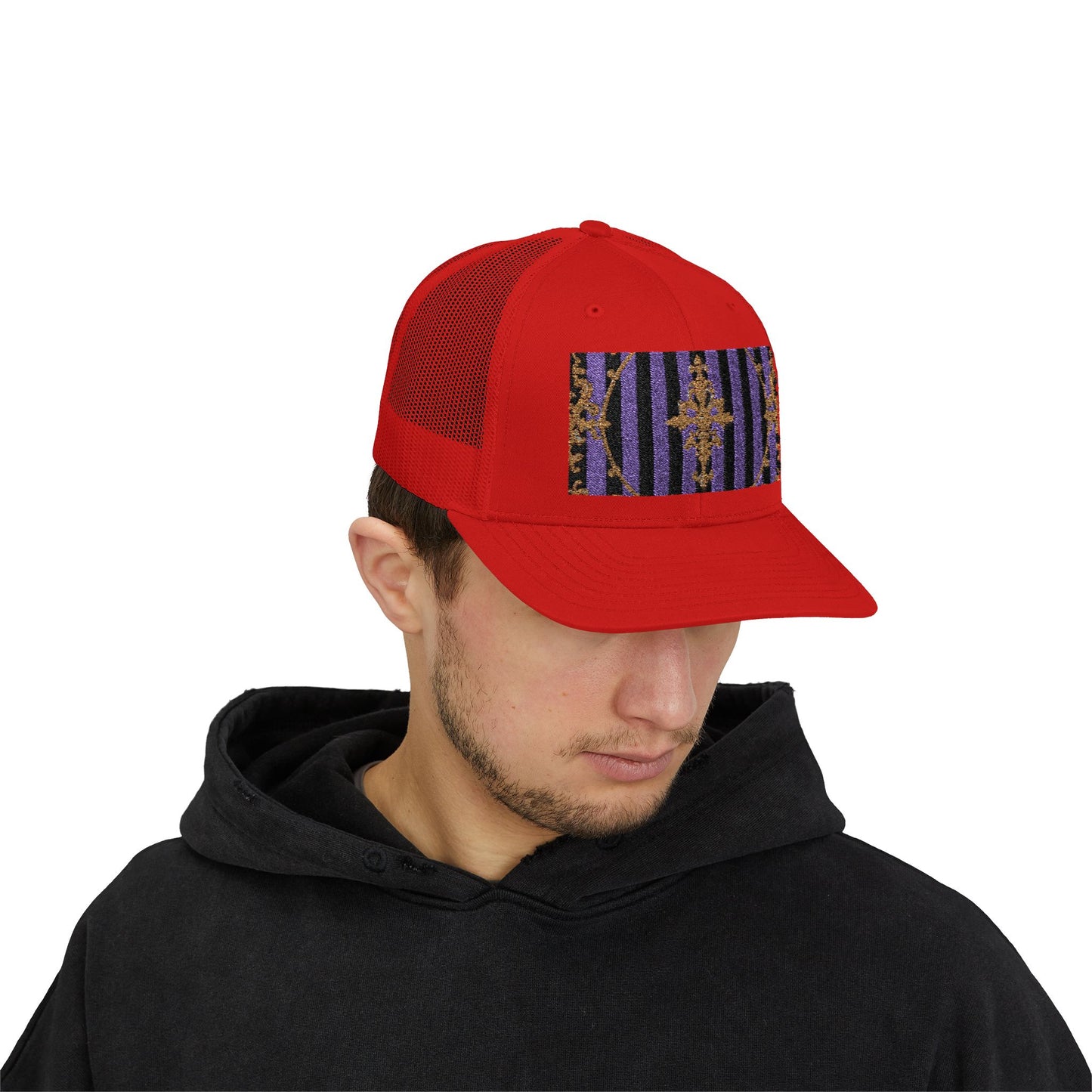 Stylish Baroque Vintage-Inspired Snapback Trucker Cap, Hipster Cap, Festival Headwear, Unique Gift for Fashion Lovers