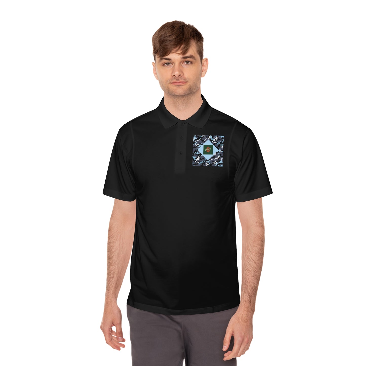 Men's Sport Polo Shirt - Camo & Diamond 8