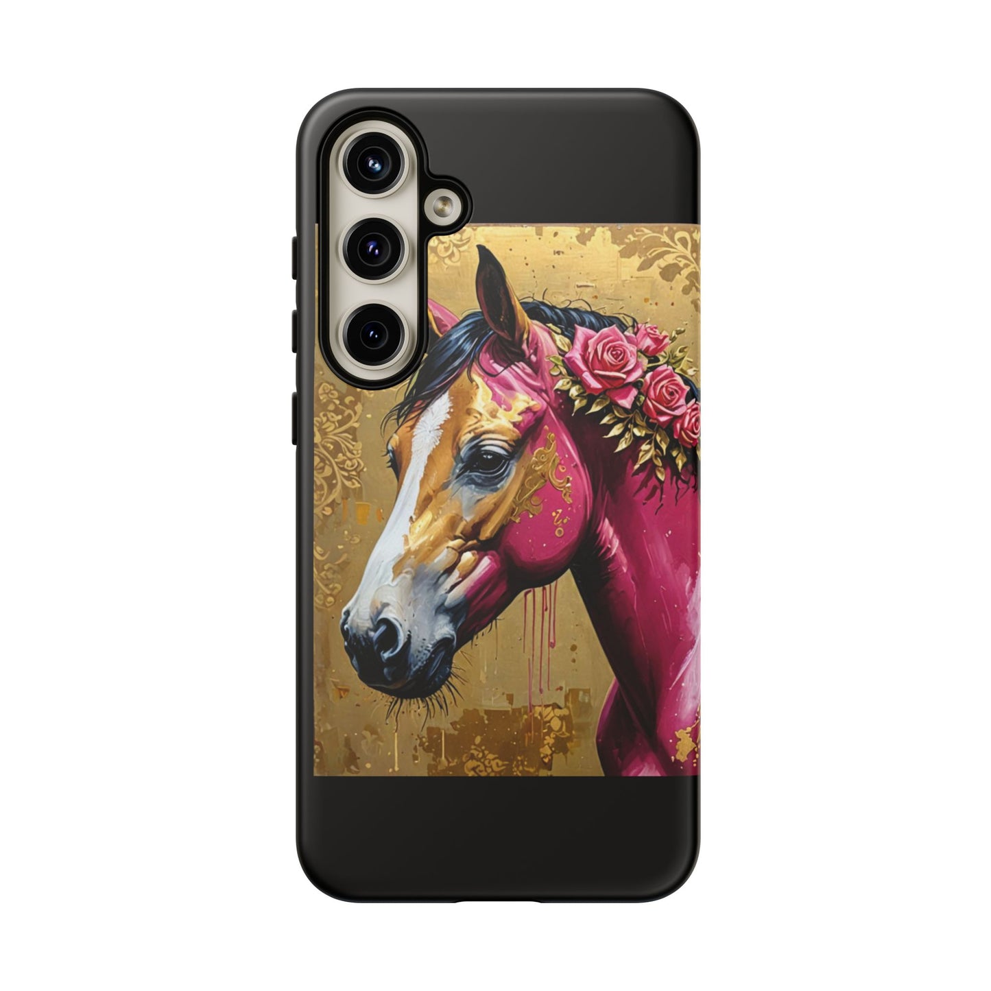 Phone Case - Elegant Horse Damask Design