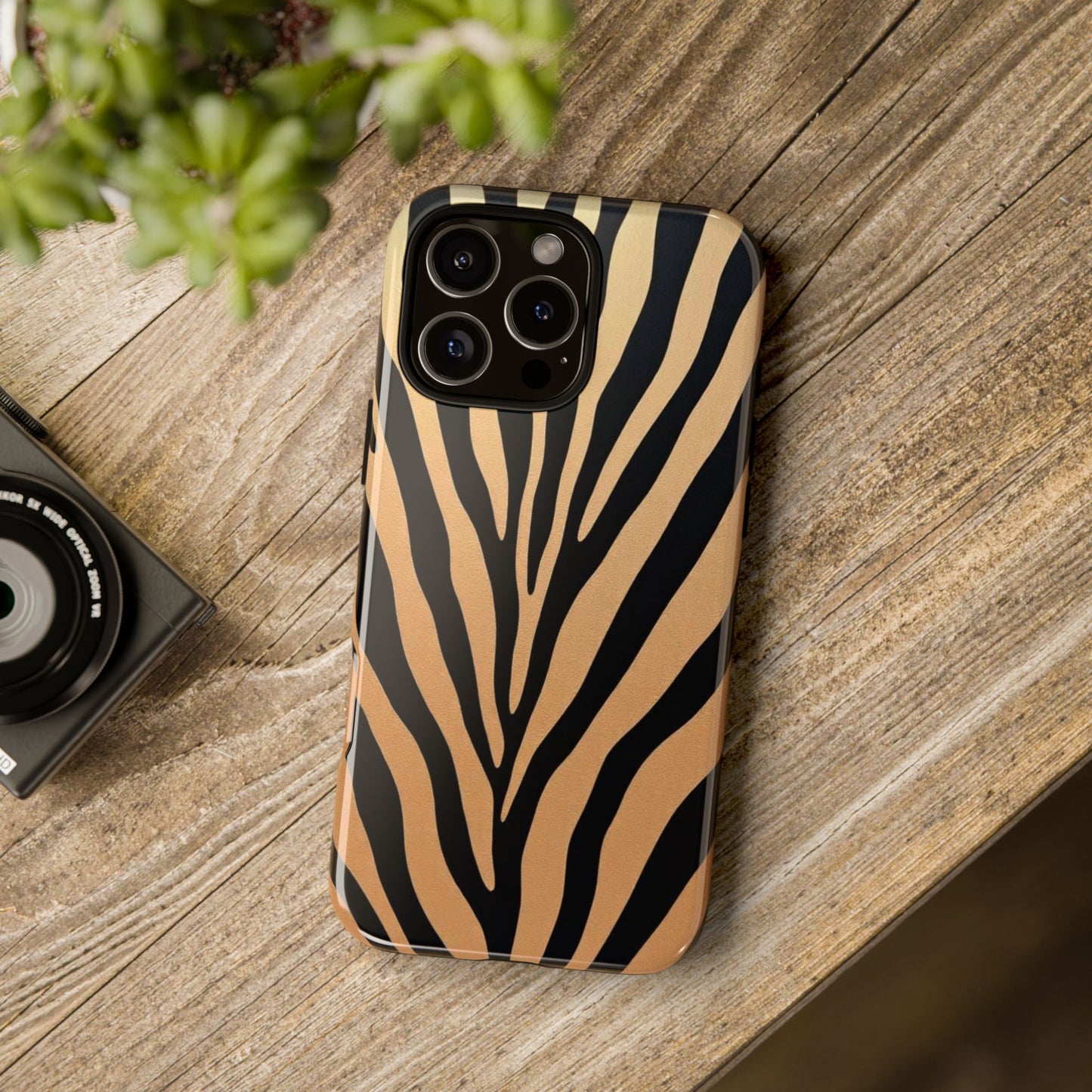Zebra Print Tough Phone Case