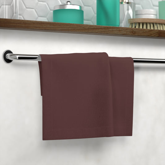 Soft Brown Merlot Cotton Face Towels for Spa, Gym, or Home Use, Perfect for Gifts, Personal Care, and Relaxation