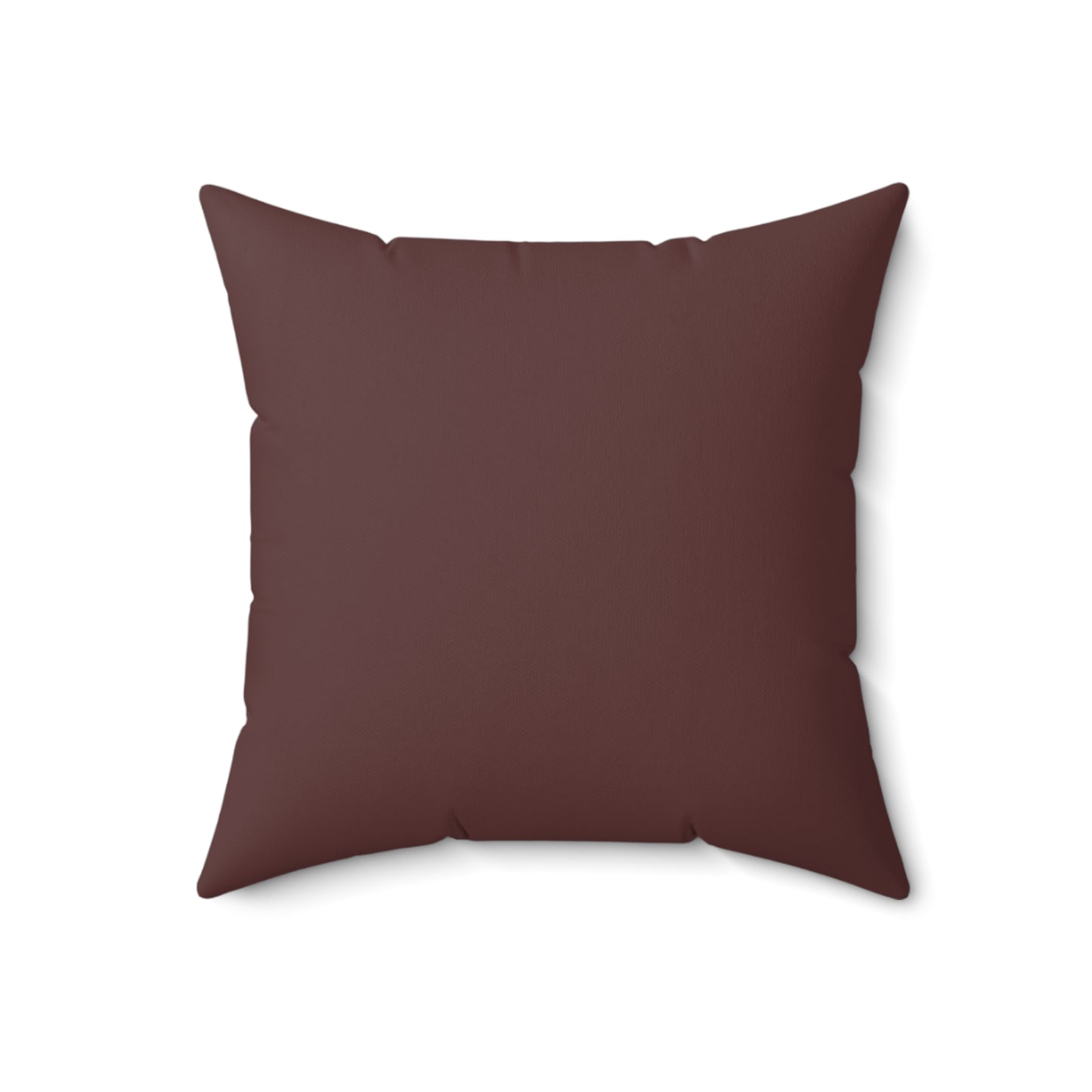 Brown Merlot Cozy Spun Polyester Square Pillow | Home Decor, Modern Accent, Comfort Cushion, Gift Idea, Cozy Living
