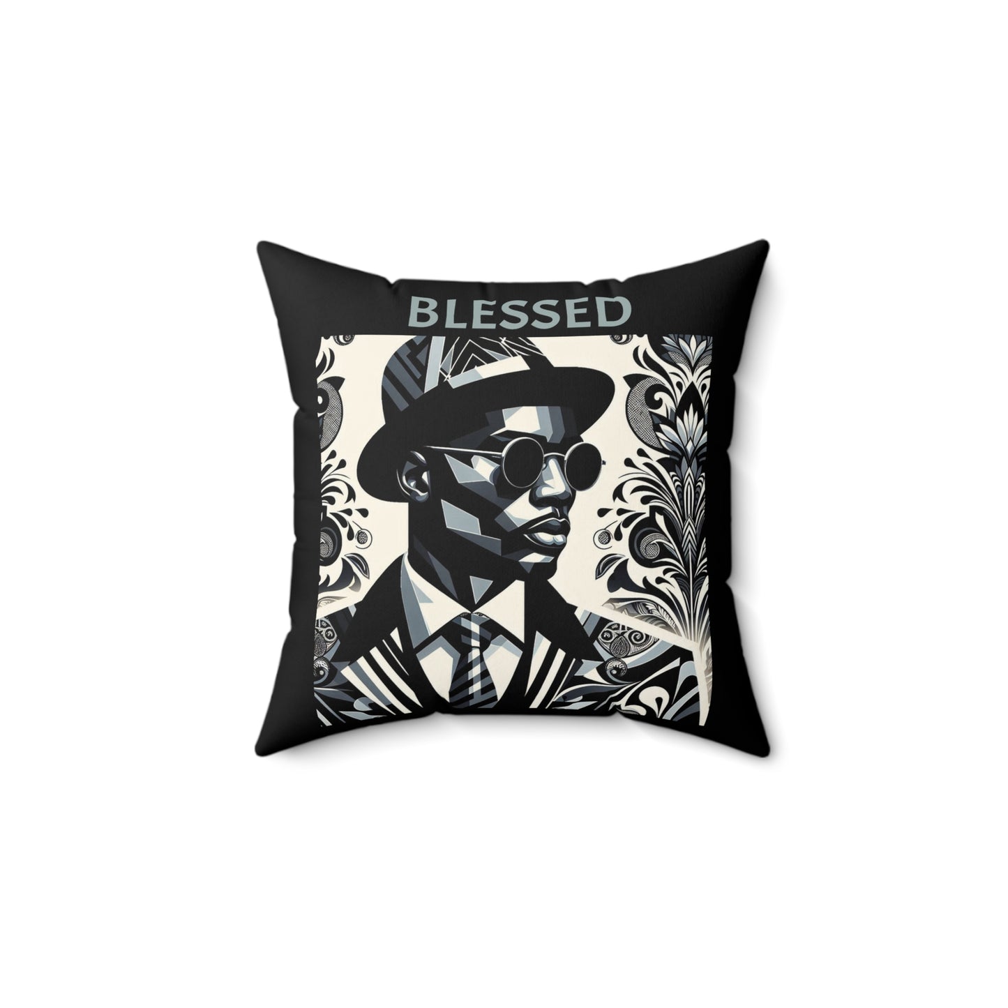 Motivational & Blessed Spun Polyester Square Pillow | Home Decor, Inspirational Gift, Modern Art, Sofa Cushion, Housewarming Decor