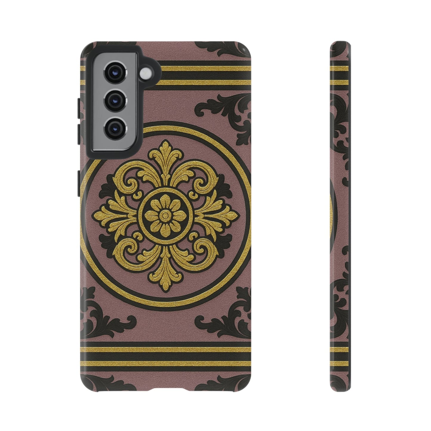 Gilded Mauve With Gold-Black Baroque Tough Cases
