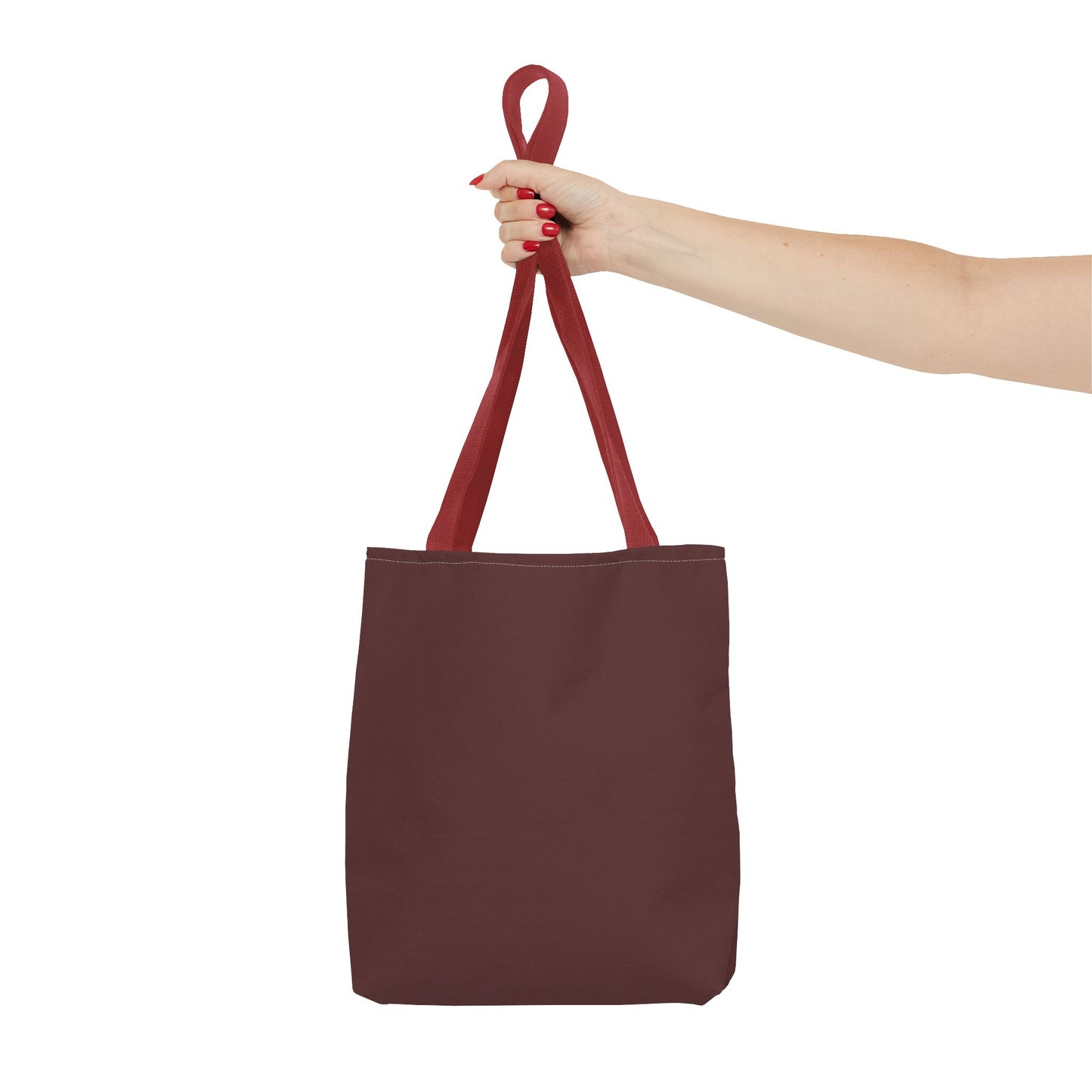 Stylish Brown Merlot All-Over Print Tote Bag, Eco-Friendly Shopping Bag, Reusable Grocery Tote, Personalized Gift, Trendy Handbag