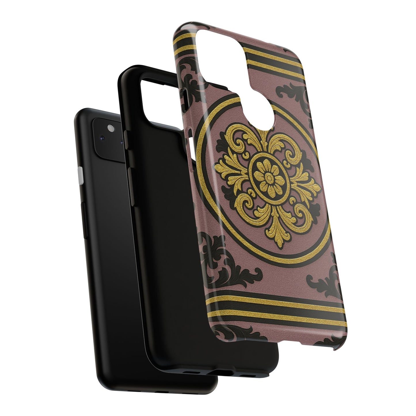 Gilded Mauve With Gold-Black Baroque Tough Cases