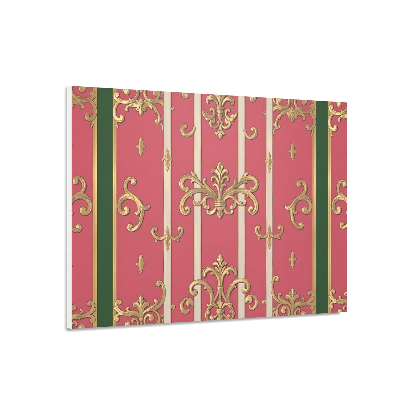 Elegant Green Border Pink & Gold Foam Board Decor - Party Backdrop, Art Display, Home Decor, Event Decoration, Wall Art