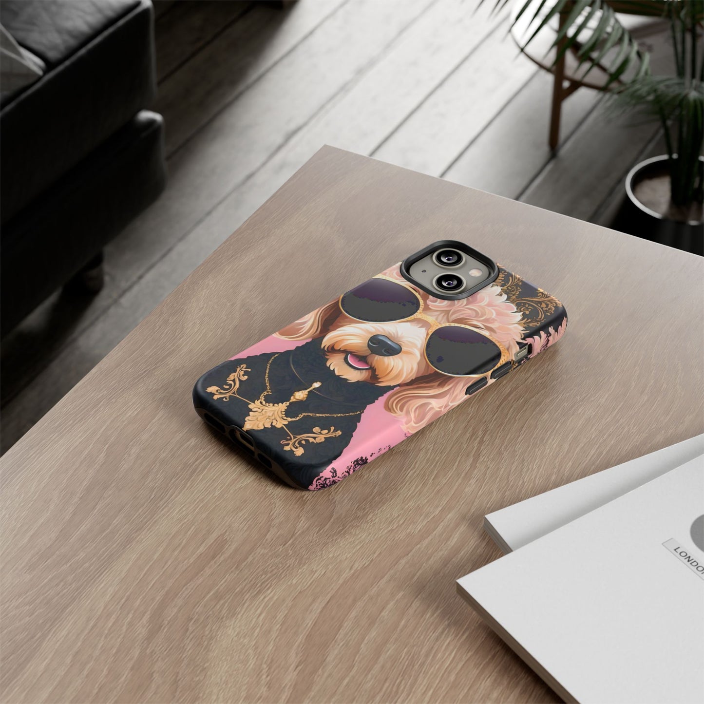 Phone Case - Golden Doodle In Sunglasses Tough Case