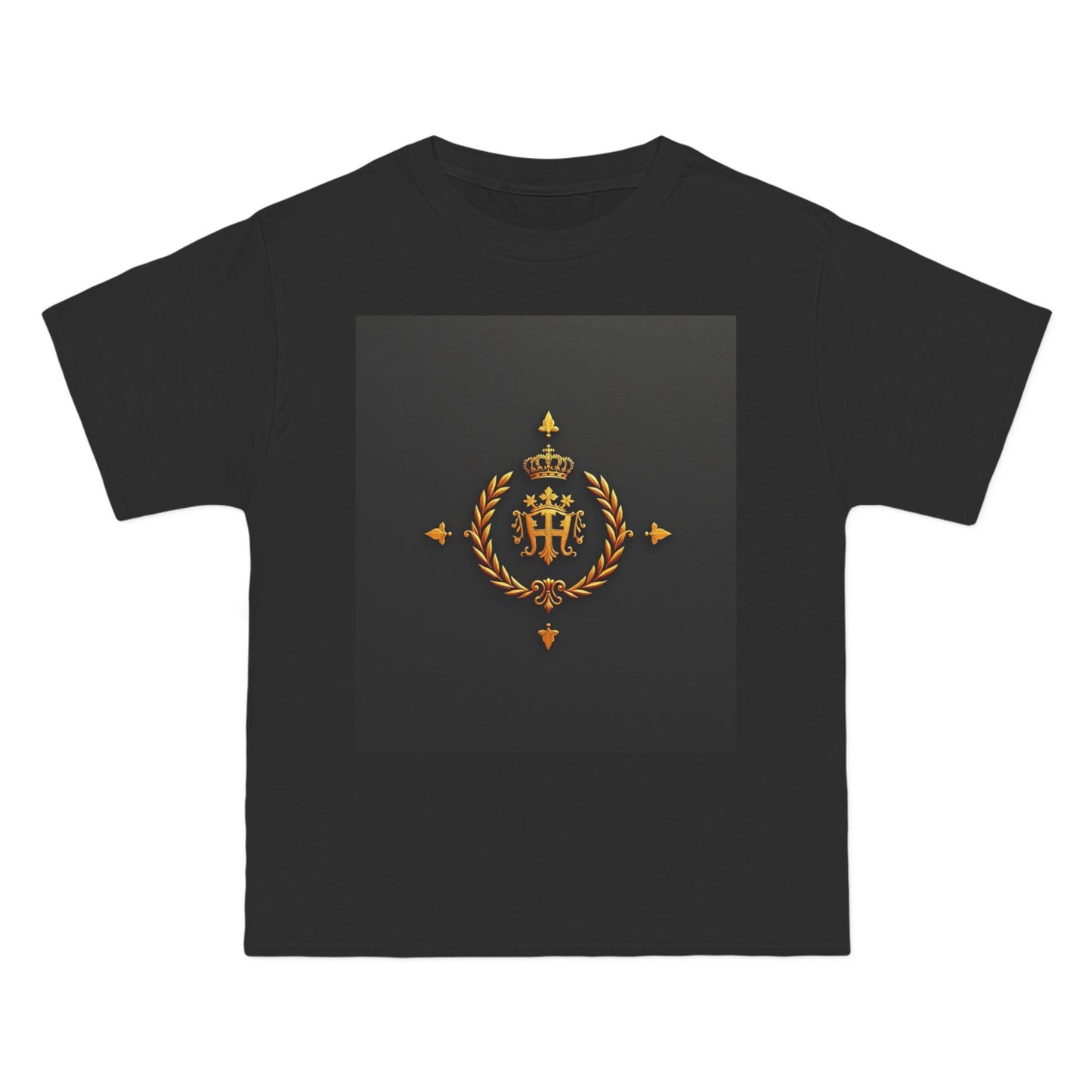 Stylish Gold Emblem T-Shirt, Casual Tee, Unique Gift, Everyday Wear, Graphic Shirt, Fashion Statement - Gold Crest