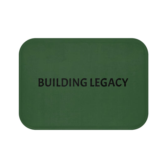 Inspirational Bath Mat - Building Legacy, Bathroom Decor, Home Accessories, Motivational Gift, Wellness Reminder
