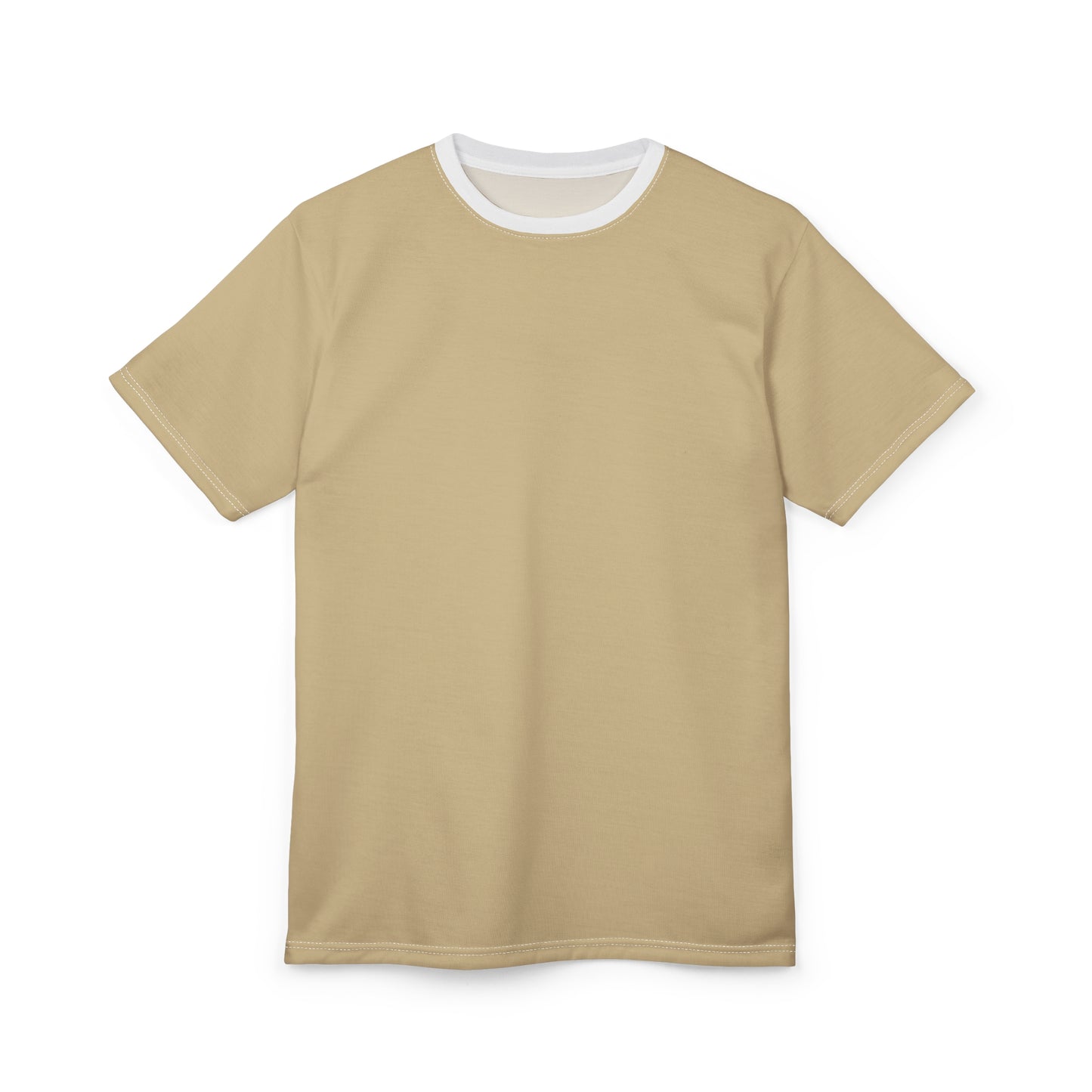 Vanilla Wheat (White Collar) Stylish Unisex Cut & Sew Tee - Perfect for Casual Days, Gift Ideas, Unique Fashion, and Every Occasion
