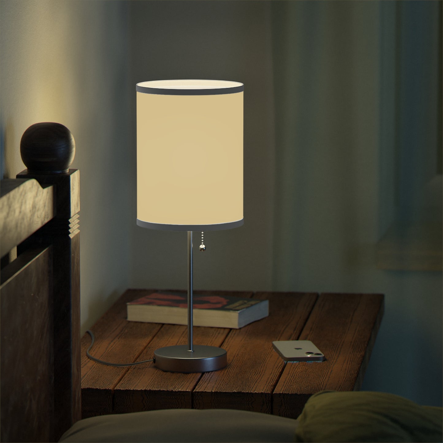 Vanilla Wheat Modern Table Lamp, Nightstand Light, Soft Glow Lamp, Cozy Home Decor, Minimalist Design