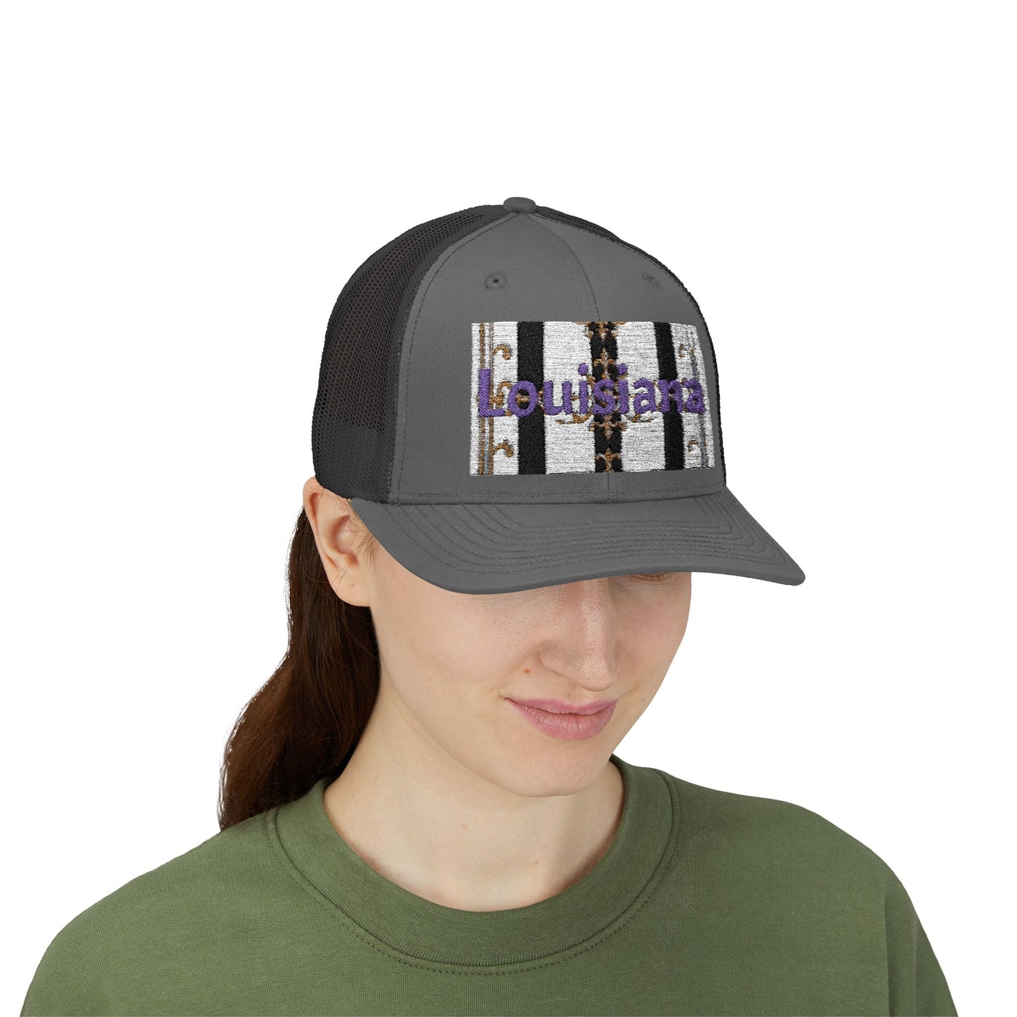 Stylish Louisiana Snapback Trucker Cap for Trendy Outfits, Perfect for Gifts, Outdoor Events, Summer Festivals, Casual Wear