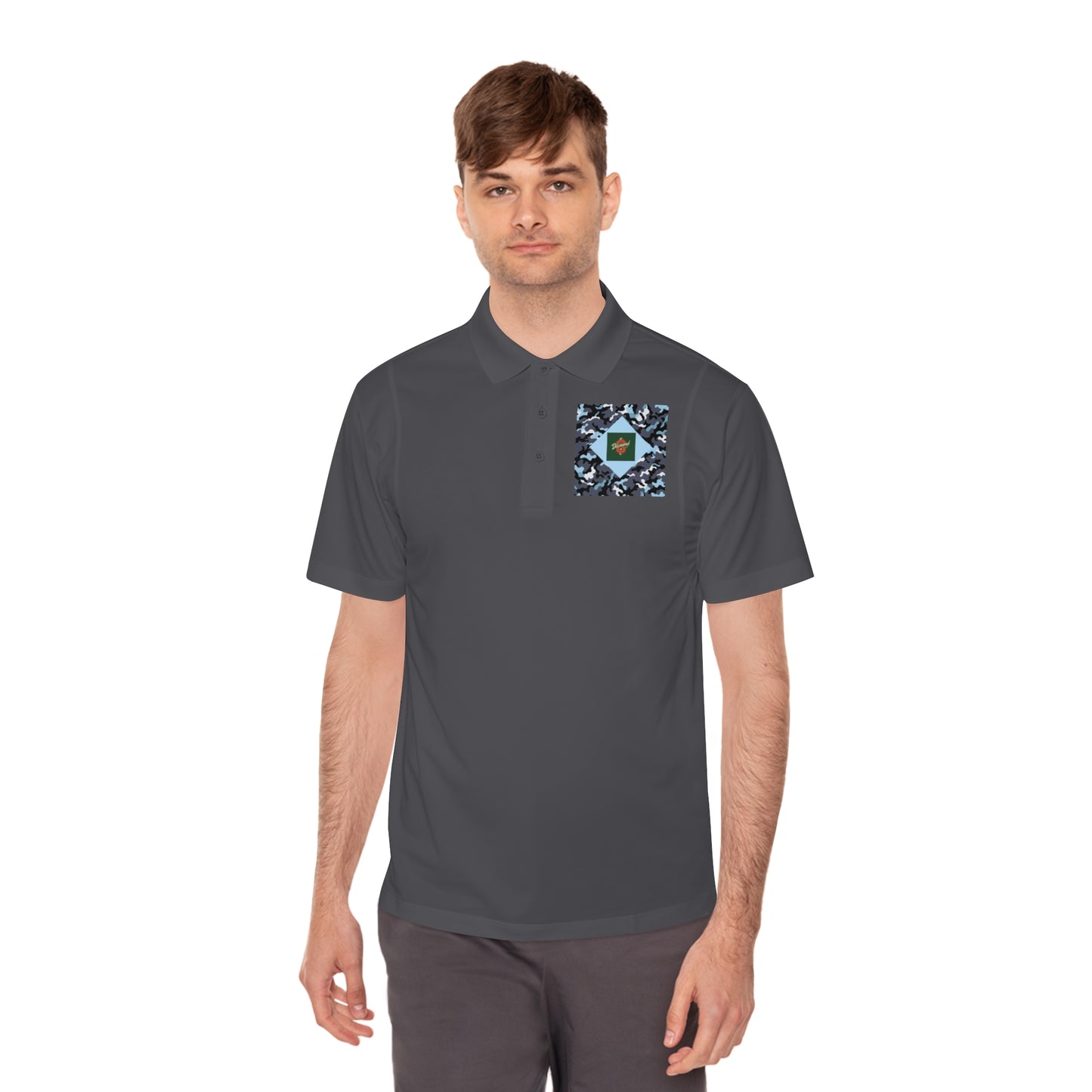 Men's Sport Polo Shirt - Camo & Diamond 8