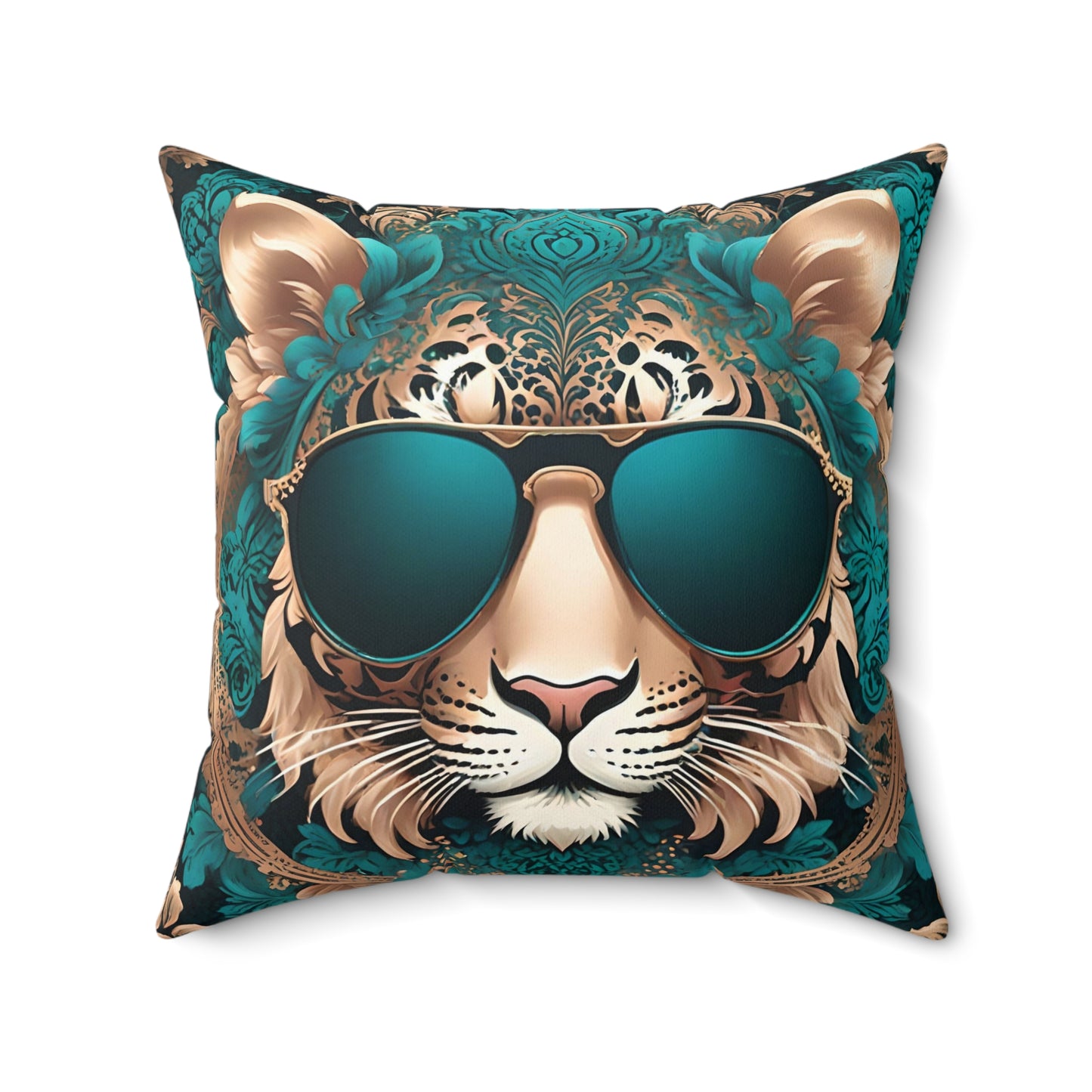 Trendy Tiger Print Decorative Pillow - Stylish Home Accent