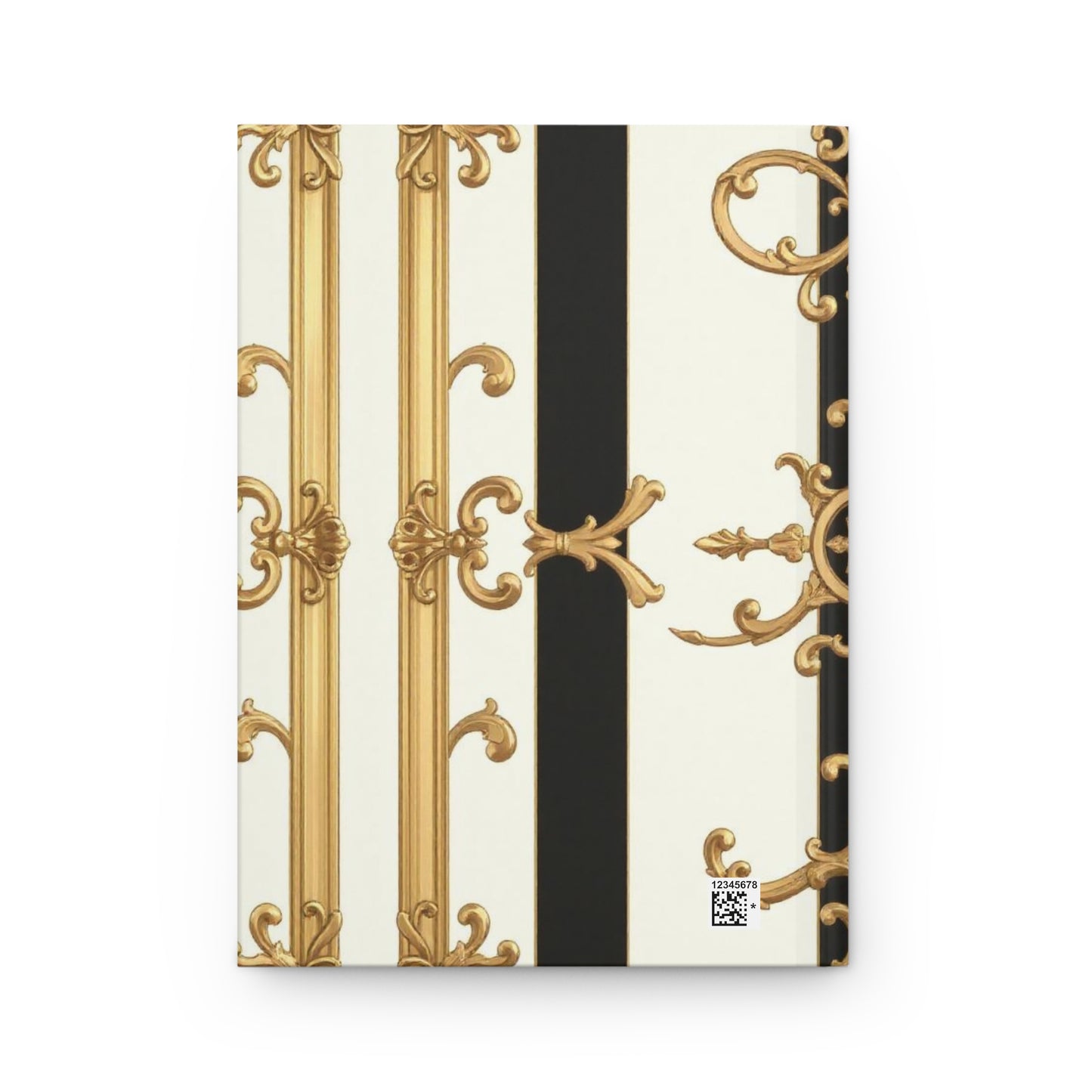 Elegant Baroque Hardcover Journal | Gold Baroque Design, Luxury Notebook, Gift for Writers, Journal for Creative Minds