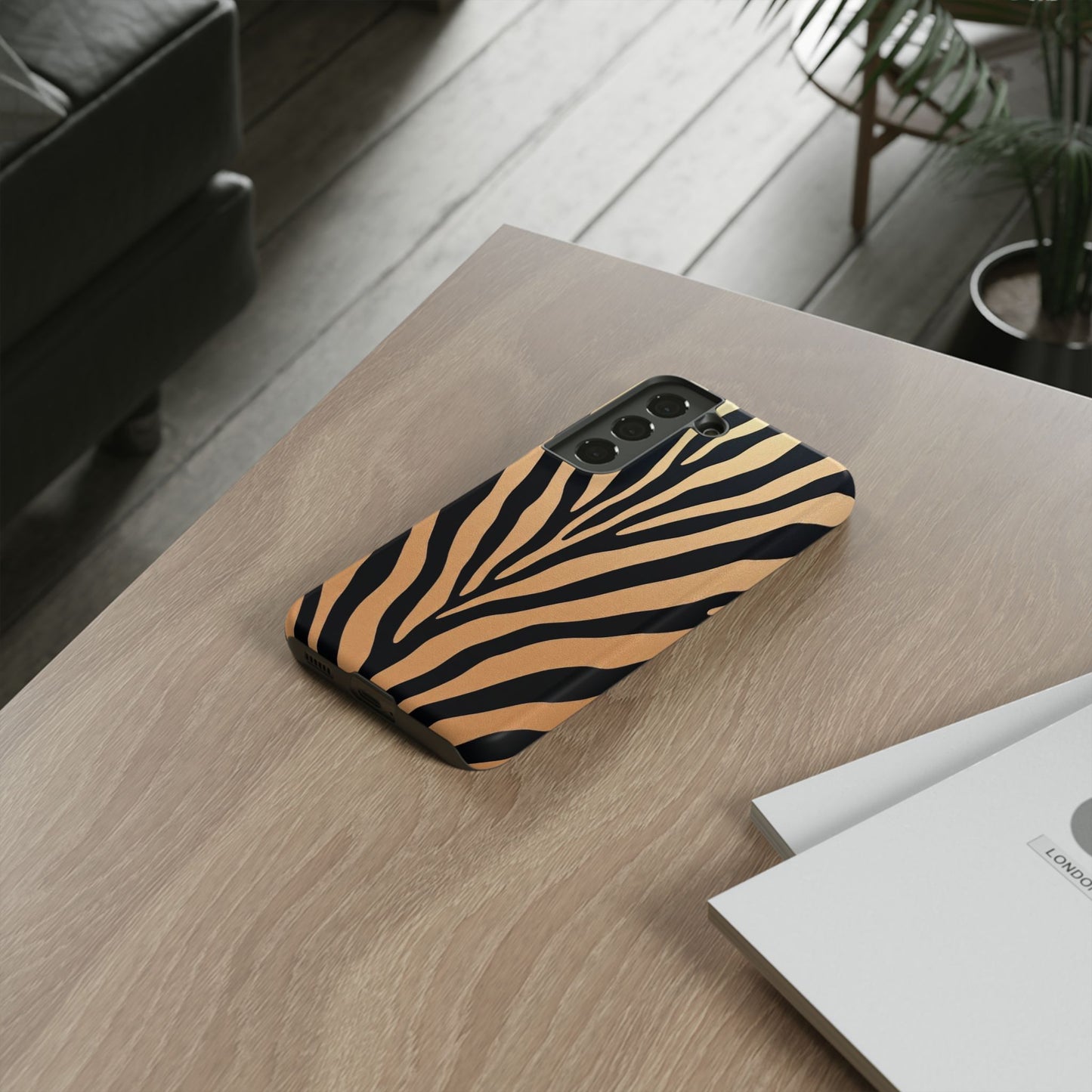 Zebra Print Tough Phone Case