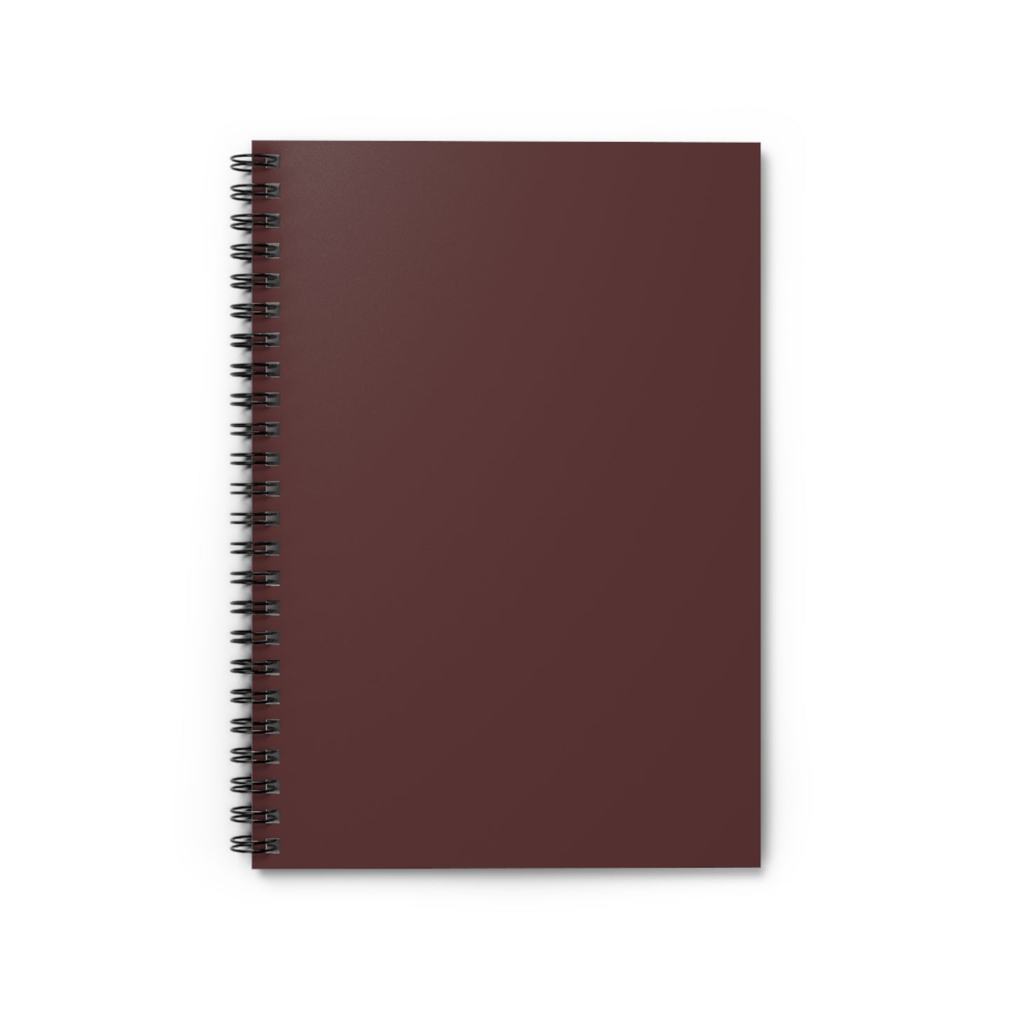 Stylish Brown Merlot Spiral Notebook - Ruled Lines for School, Work Notes, Journaling, Gifts, and More