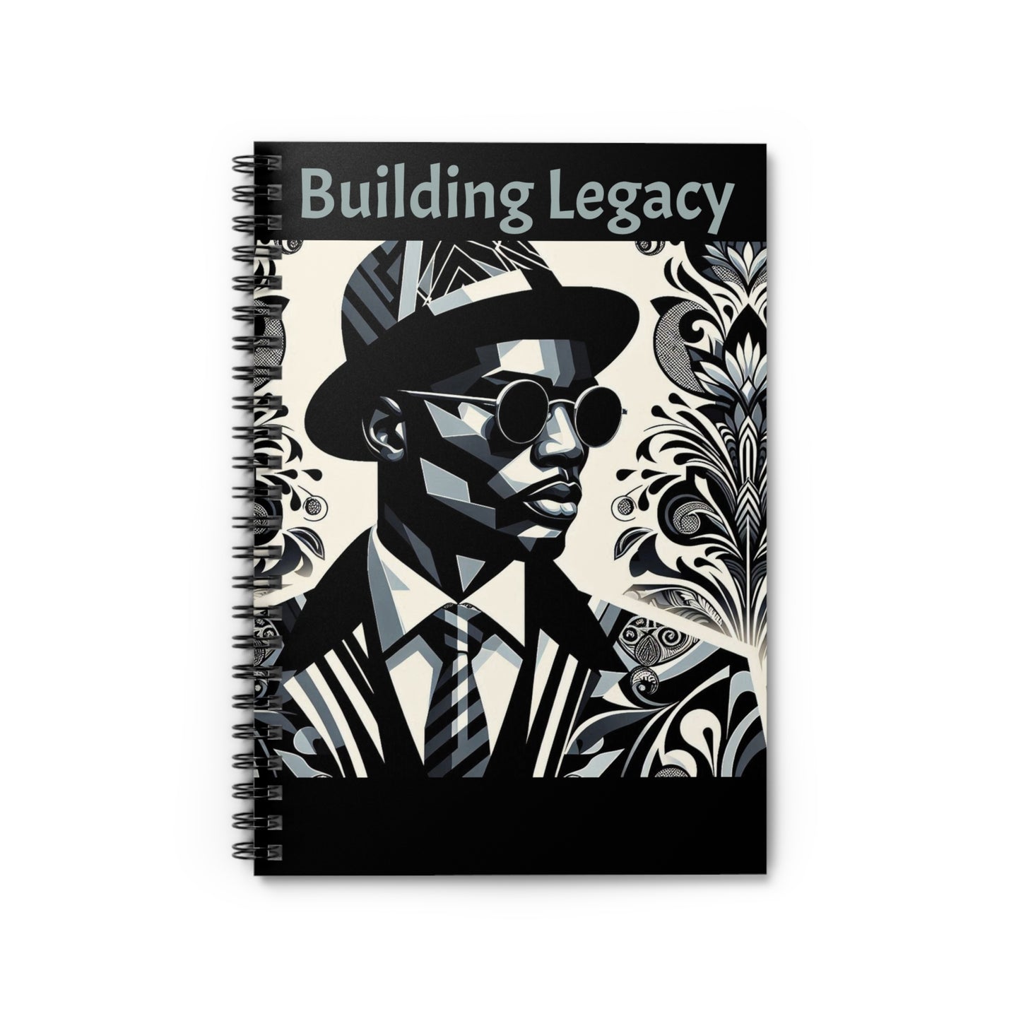 Stylish Spiral Notebook - Building Legacy, Motivational Journal, Gift for Entrepreneurs, Creative Writing, School Supplies, Desk Accessories