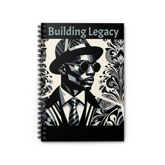 Stylish Spiral Notebook - Building Legacy, Motivational Journal, Gift for Entrepreneurs, Creative Writing, School Supplies, Desk Accessories