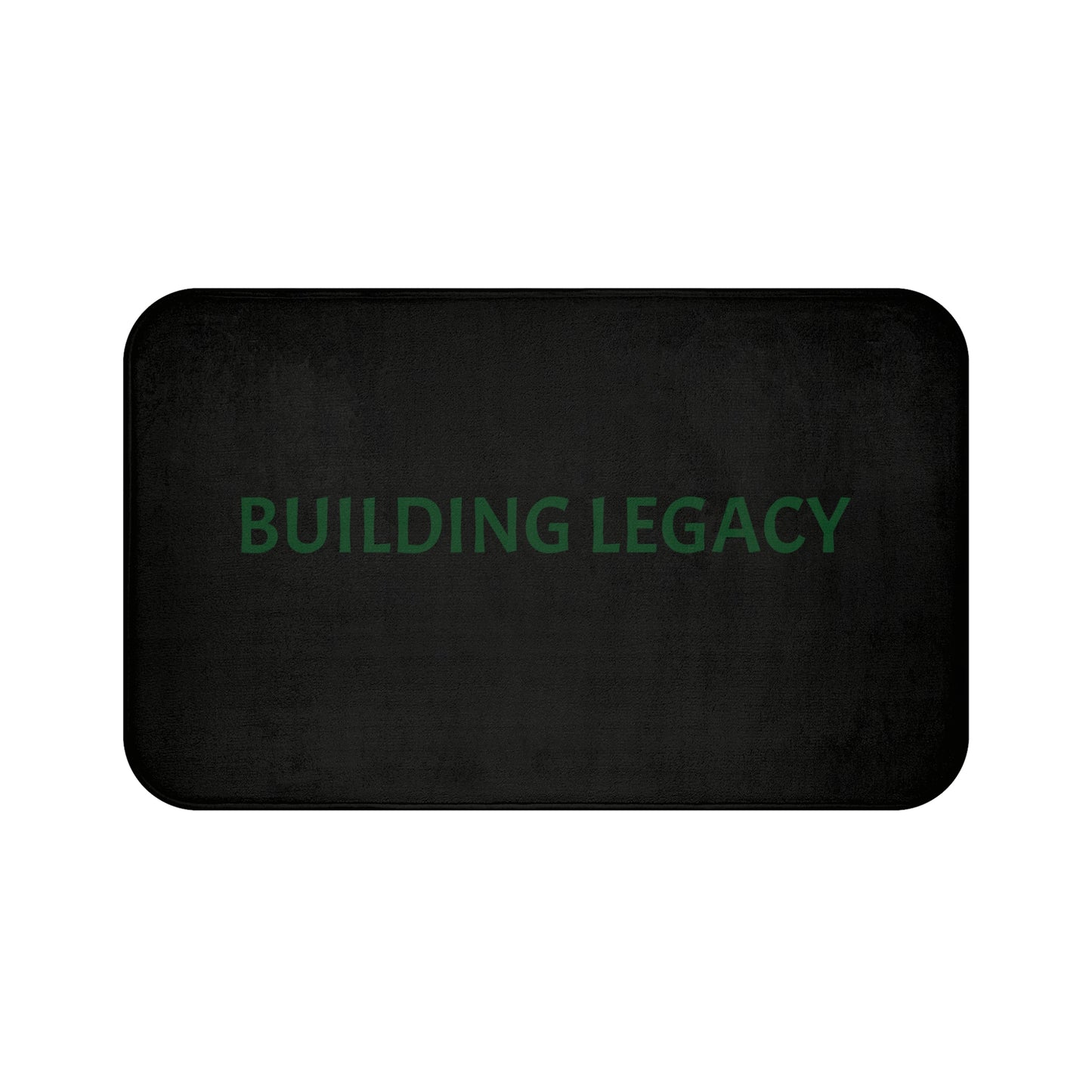 Building Legacy Bath Mat - Inspirational Home Decor, Non-Slip Bathroom Rug, Motivational Gift, Housewarming Present, Modern Bathroom Decor