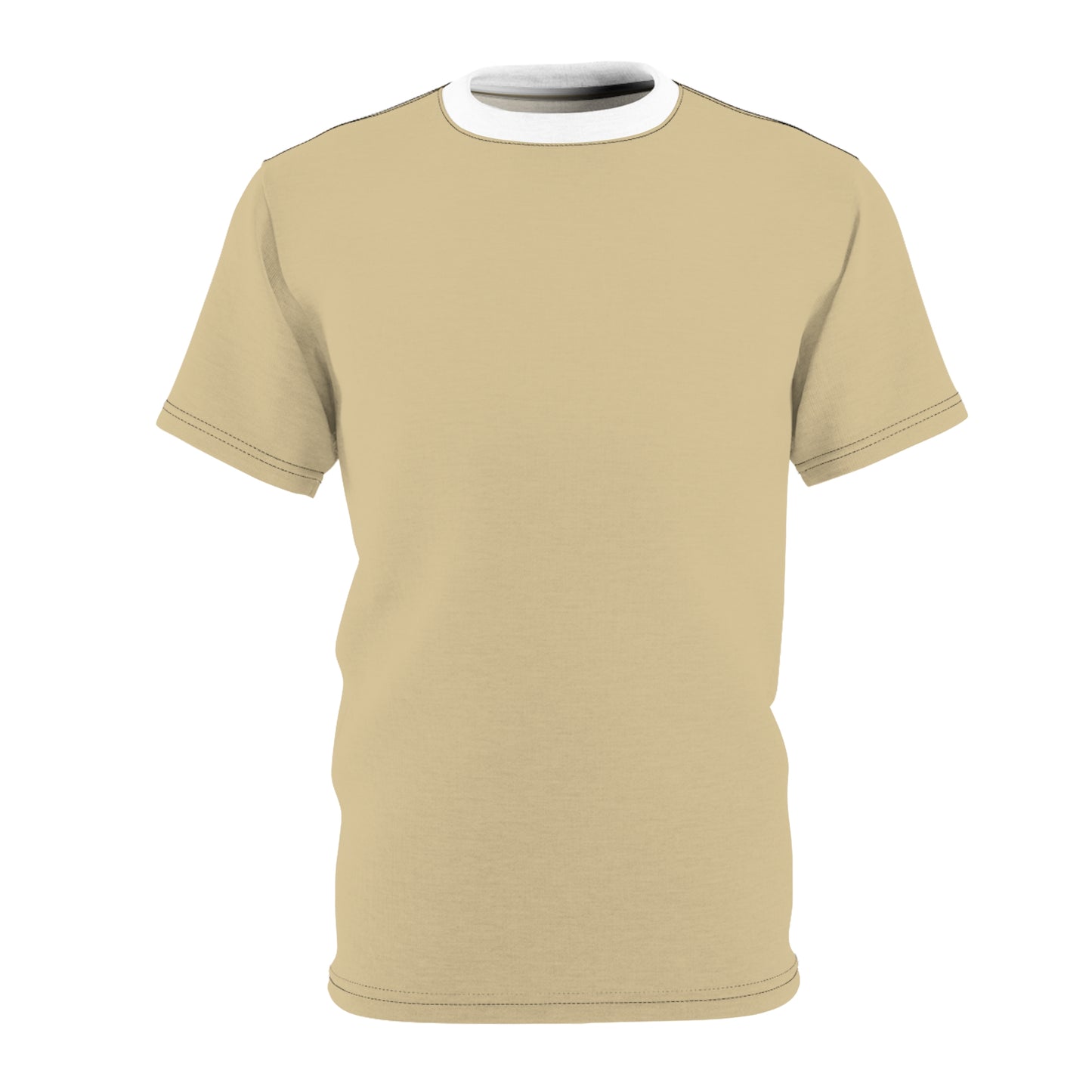 Vanilla Wheat (White Collar) Stylish Unisex Cut & Sew Tee - Perfect for Casual Days, Gift Ideas, Unique Fashion, and Every Occasion
