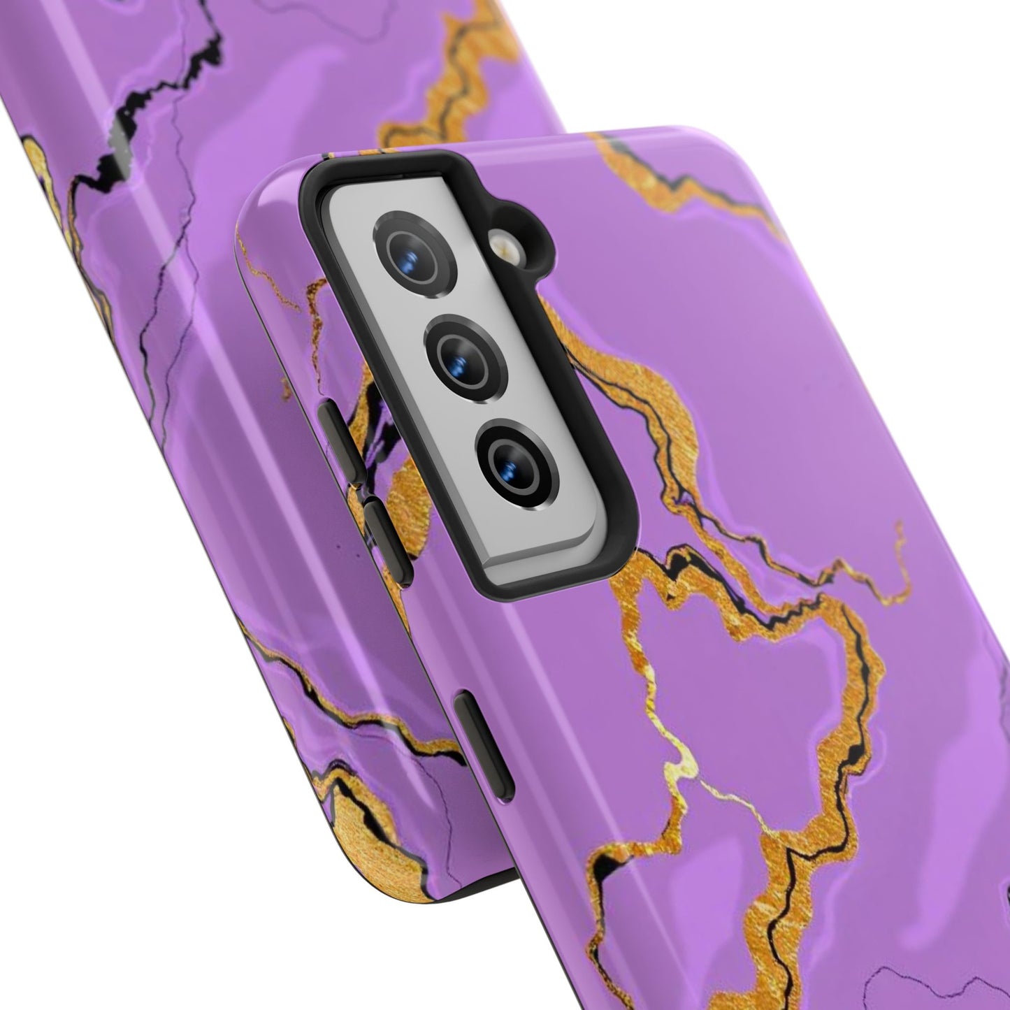 Stylish Tough Phone Cases with Purple Marble Design, Protective Phone Cases, Trendy Phone Accessories, Gift for Her, Unique Phone Cover