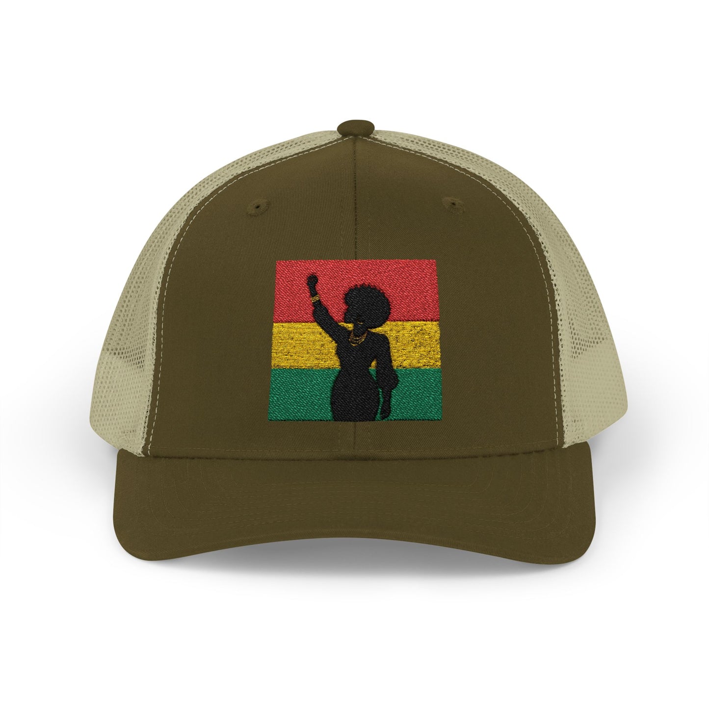 Silhouette Trucker Cap — Juneteenth Colors Snapback