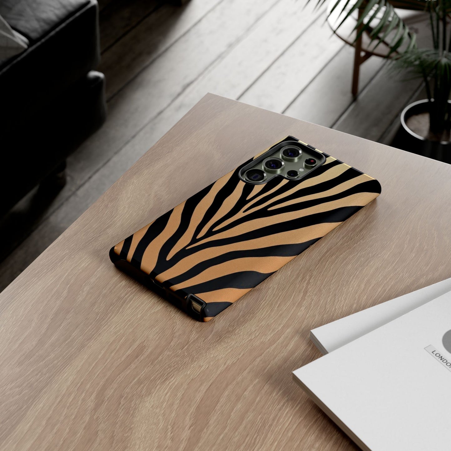 Zebra Print Tough Phone Case
