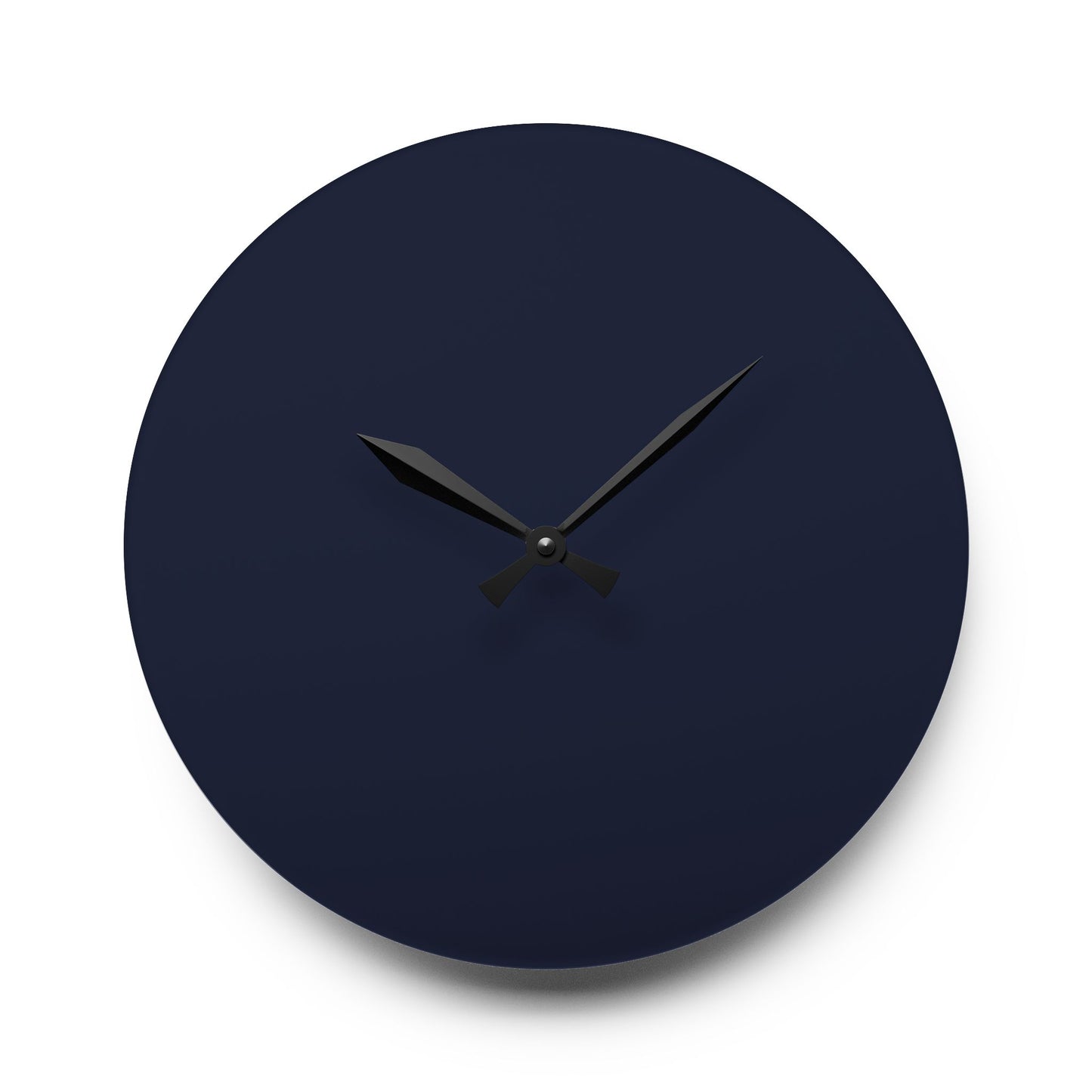 Modern Lunar Midnight Minimalist Acrylic Wall Clock – Chic Home Decor, Gift for Housewarming, Birthday, Unique Wall Art, Elegant Timepiece