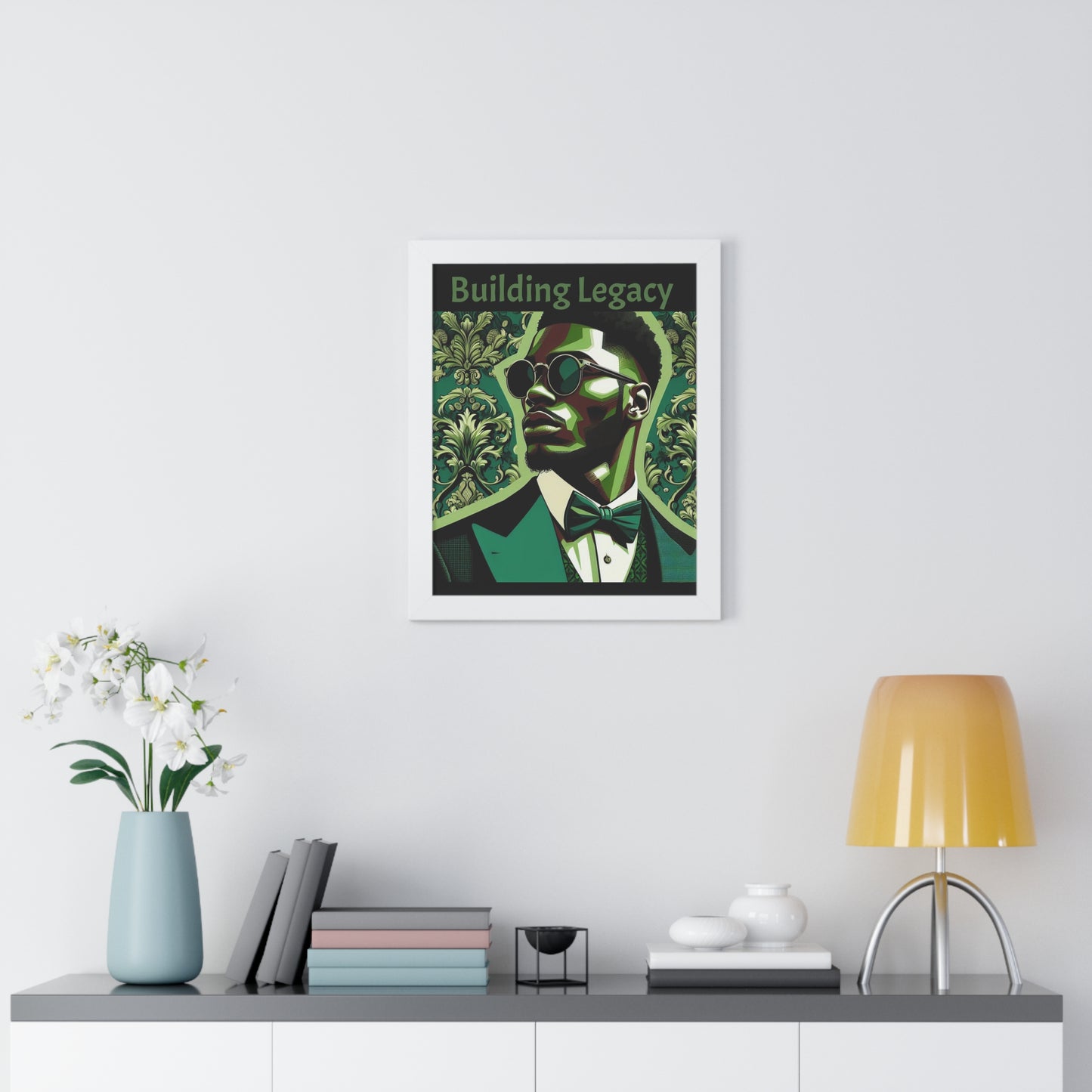 Elegant Framed Vertical Poster - Building Legacy Wall Art, Home Decor, Motivational Art, Gift for Him, Inspirational Decor
