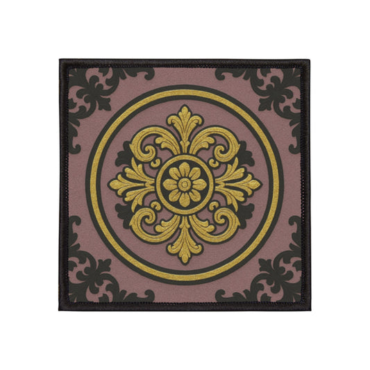 Gilded Mauve With Gold-Black Baroque Vintage Iron-On Patches for Denim Jackets, Personalize Your Style, DIY Fashion, Gift for Crafters