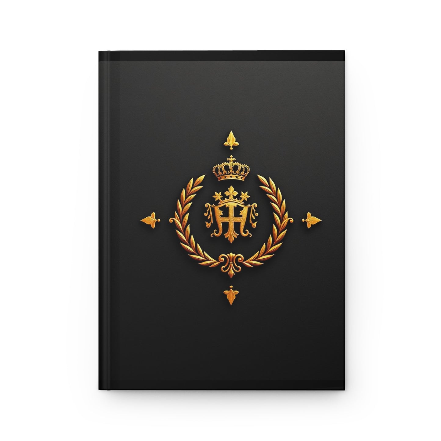 Elegant Monogrammed Hardcover Journal - Luxury Notebook, Personalized Gift, Writing Diary, Business Journal, Elegant Stationery - Gold Crest