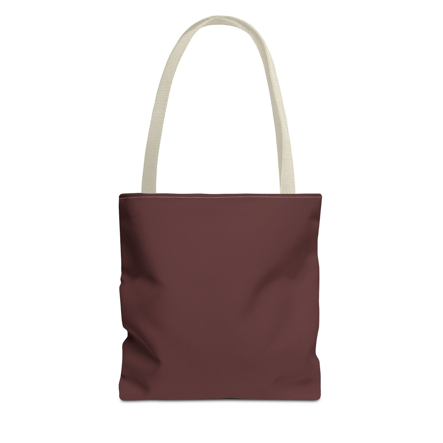 Stylish Brown Merlot All-Over Print Tote Bag, Eco-Friendly Shopping Bag, Reusable Grocery Tote, Personalized Gift, Trendy Handbag