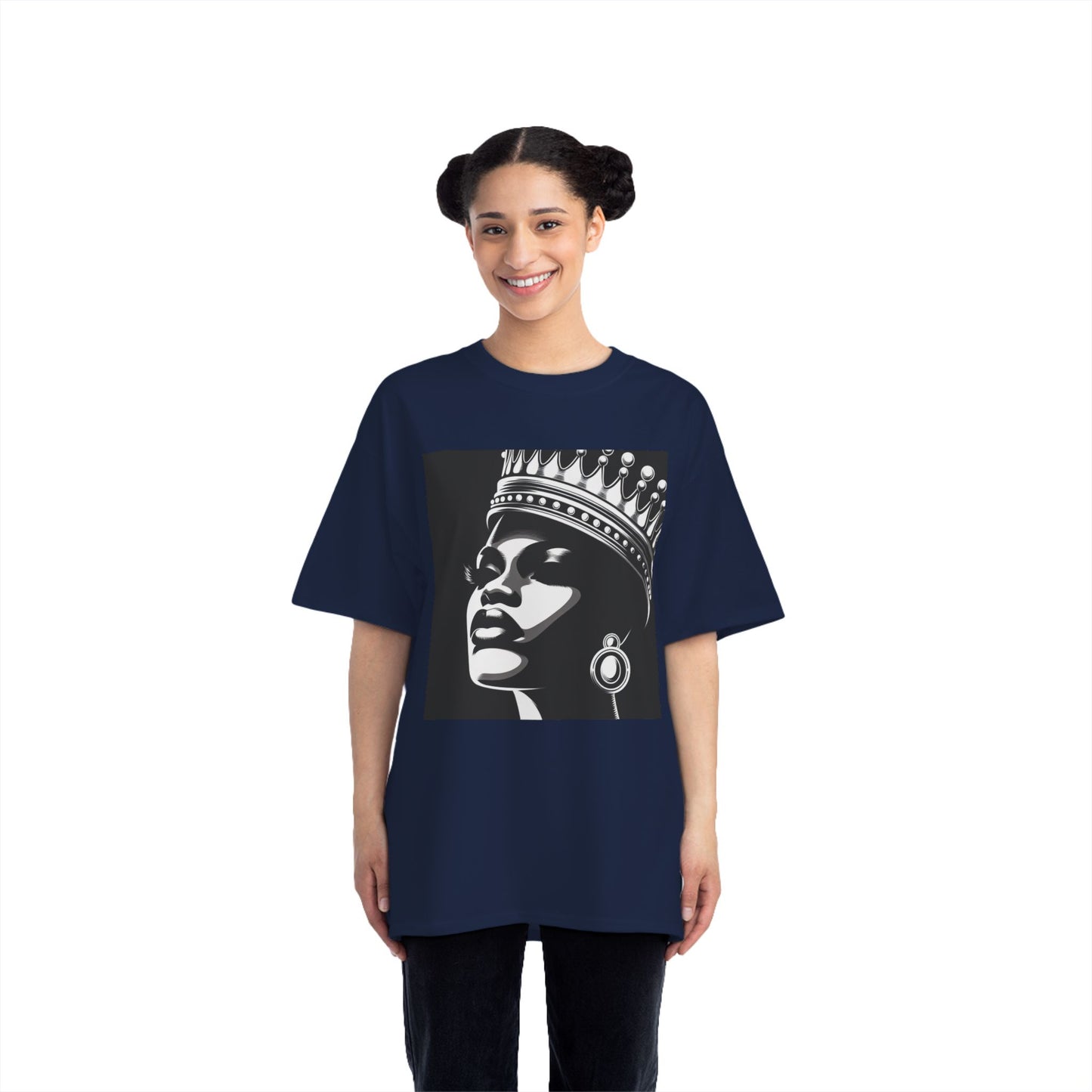 Crowned Beauty T-Shirt, Unisex, Short-Sleeve Tee, Graphic Art Shirt, Queen Vibes Apparel, Unique Gift for Women, Fashion Statement Top