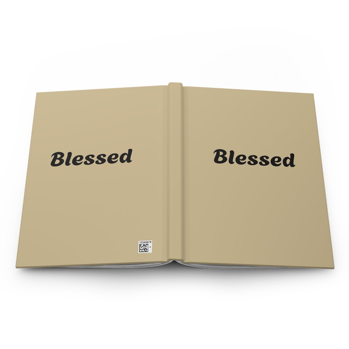 Vanilla Wheat "Blessed" Hardcover Journal - Inspirational Notebook, Gratitude Diary, Gift for Teachers, Students, Prayer Journal, Self-Care Journal