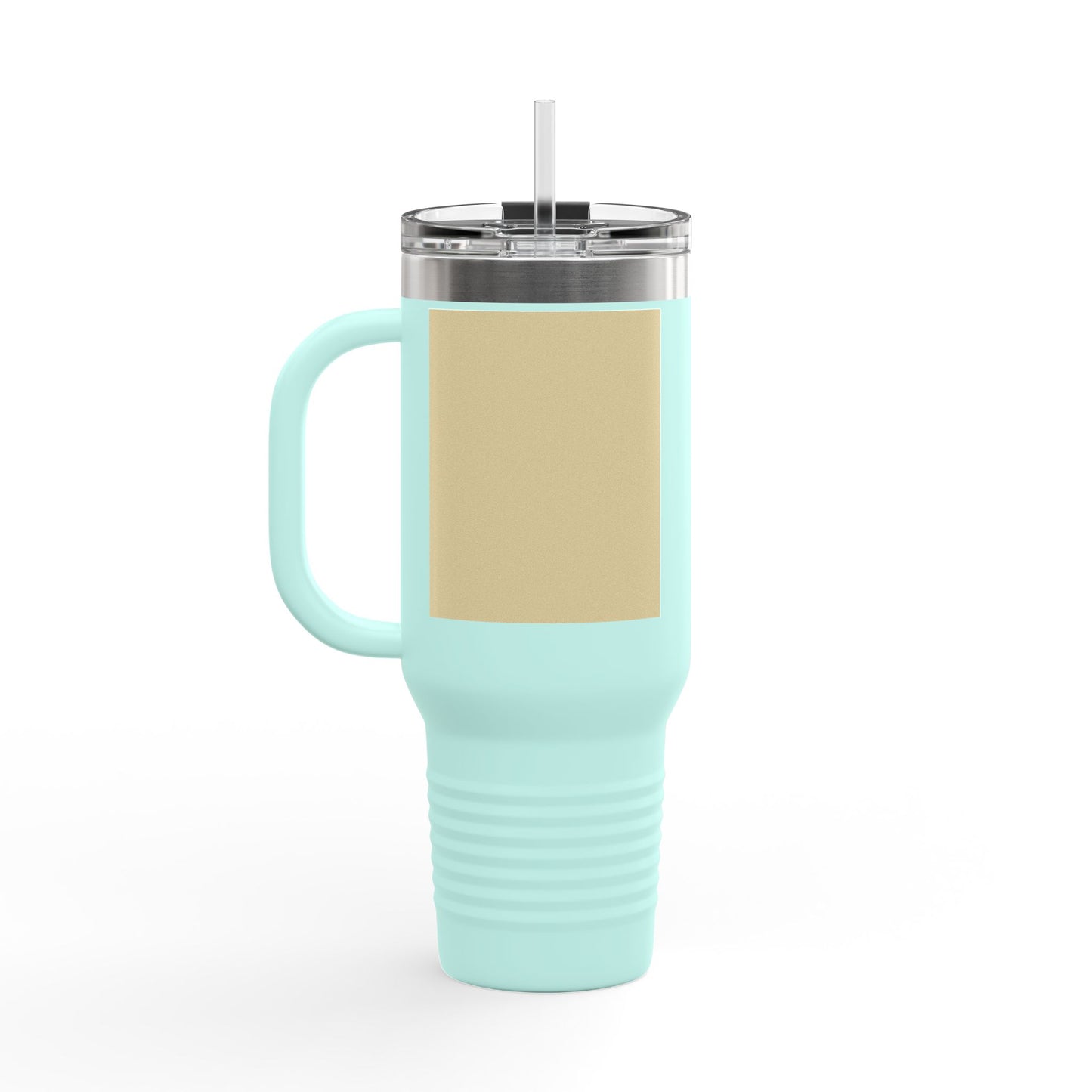 Vanilla Wheat 40oz Insulated Travel Mug | Customizable Hot & Cold Drink Tumbler | Perfect Gift for Travelers, Coffee Lovers, Road Trips, Holidays
